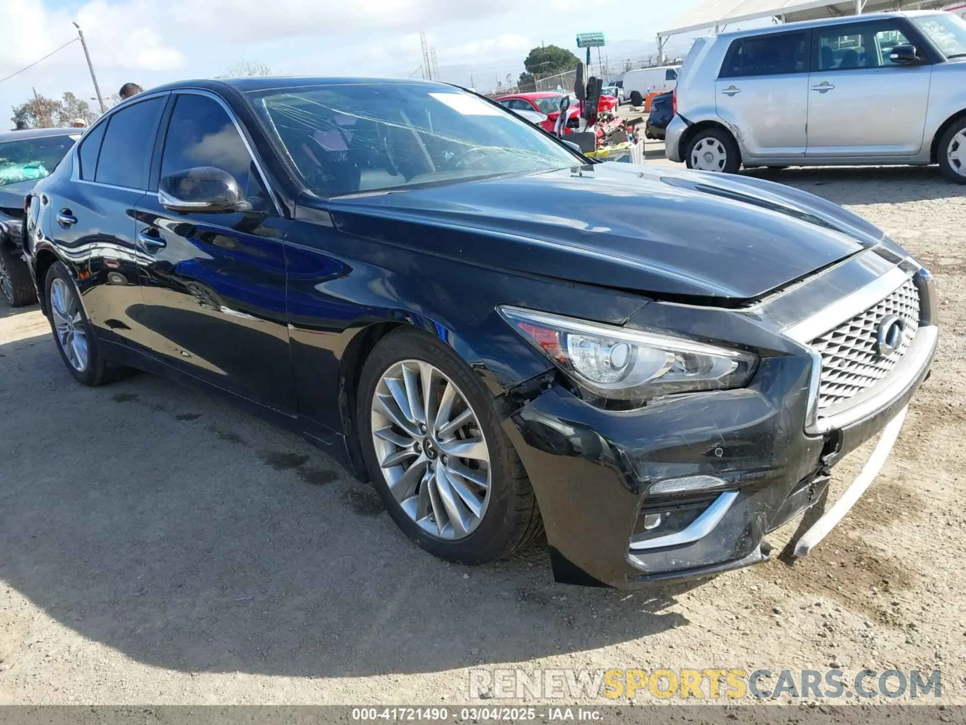 1 fotografías del automóvil dañado JN1EV7BP2MM705863 INFINITI Q50 2021