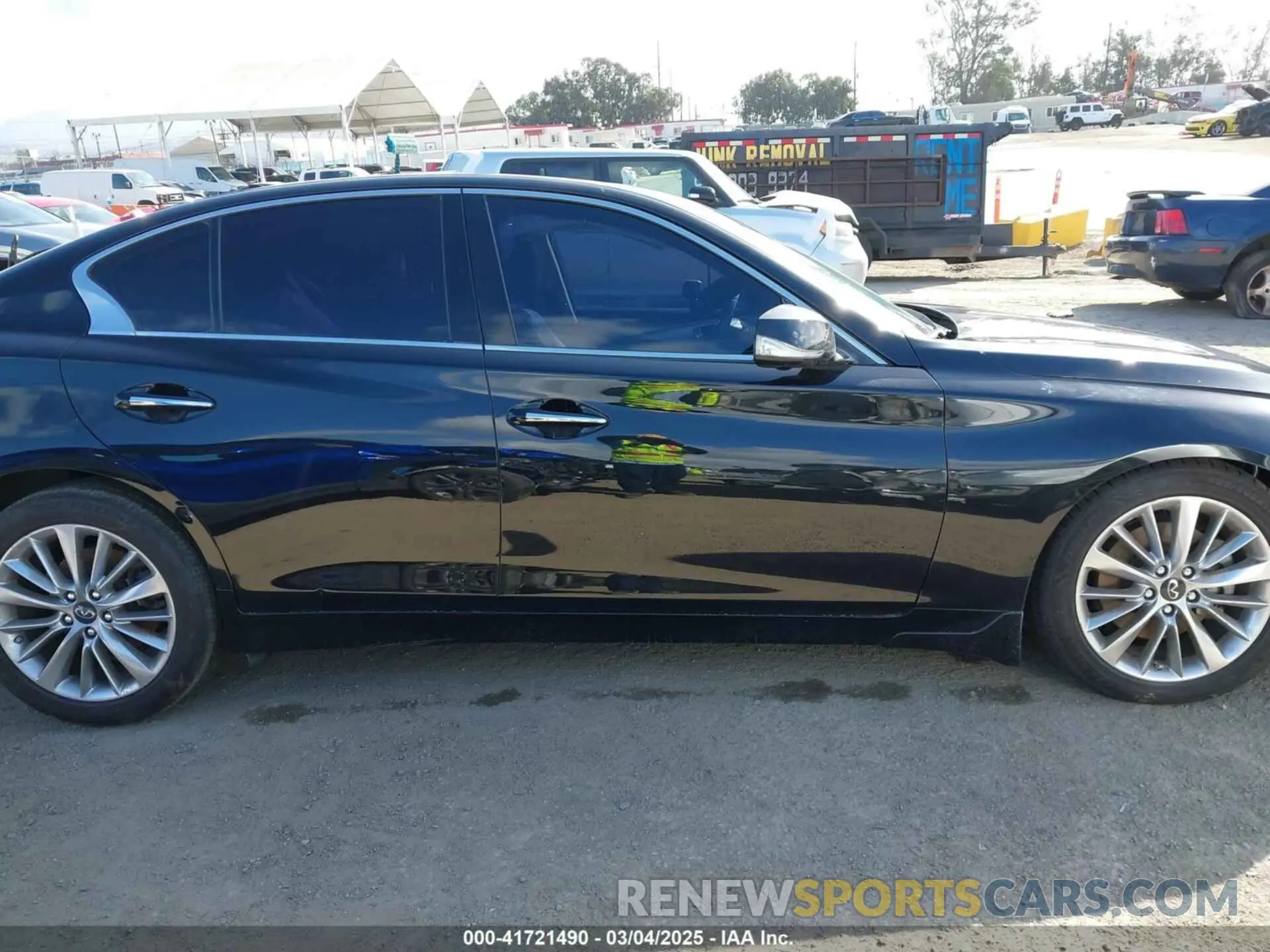 13 fotografías del automóvil dañado JN1EV7BP2MM705863 INFINITI Q50 2021