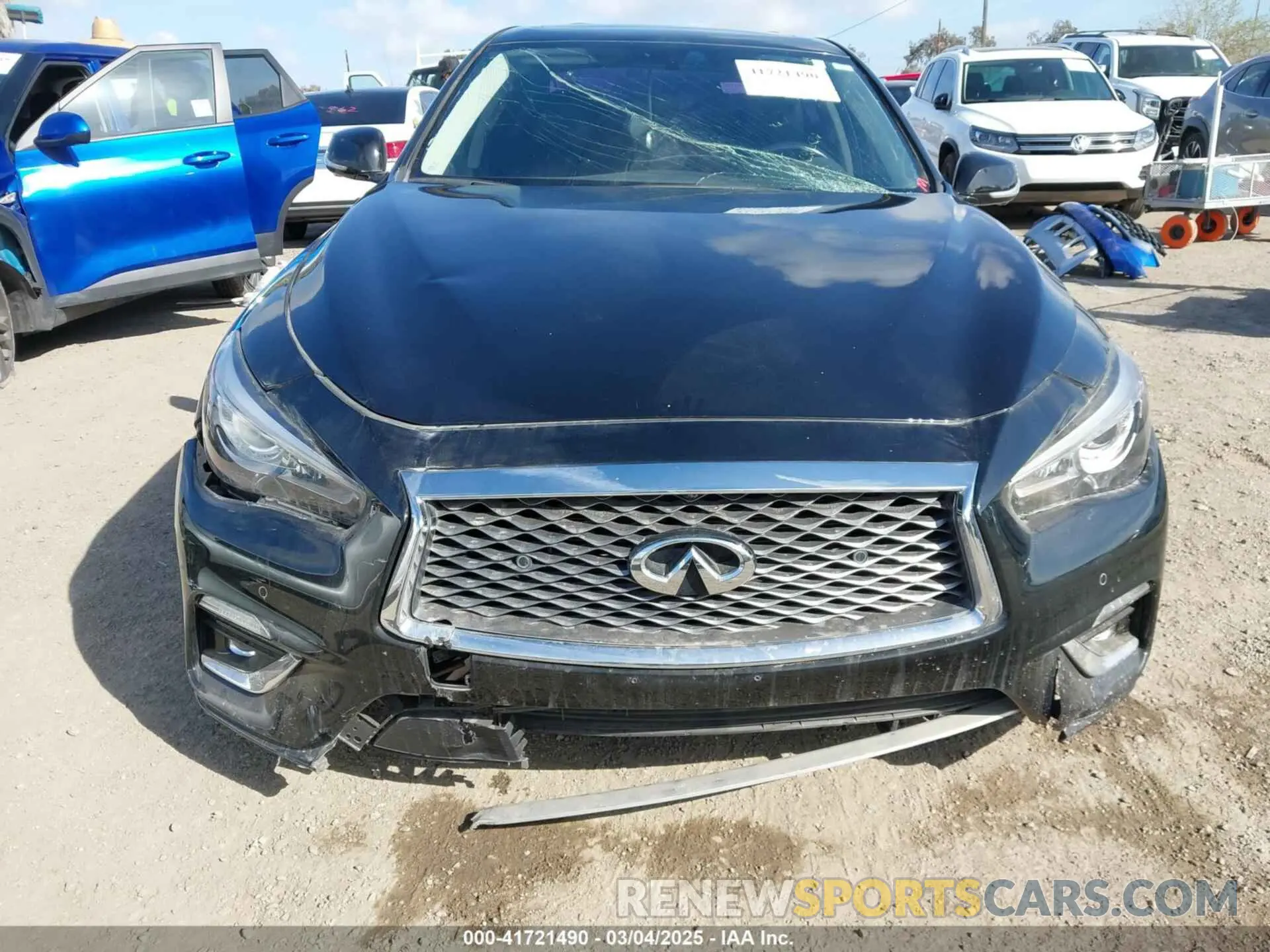 17 fotografías del automóvil dañado JN1EV7BP2MM705863 INFINITI Q50 2021