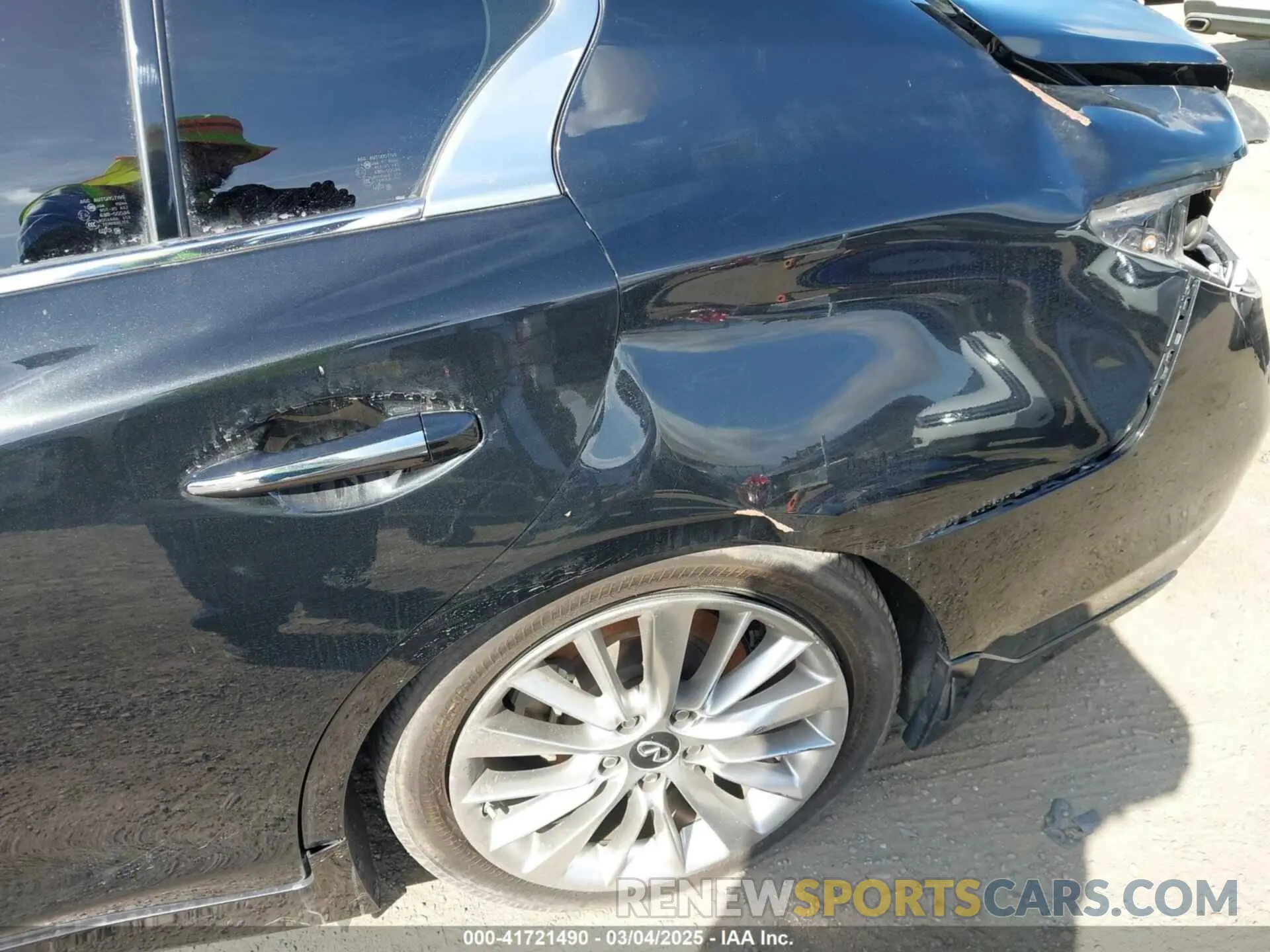 20 fotografías del automóvil dañado JN1EV7BP2MM705863 INFINITI Q50 2021