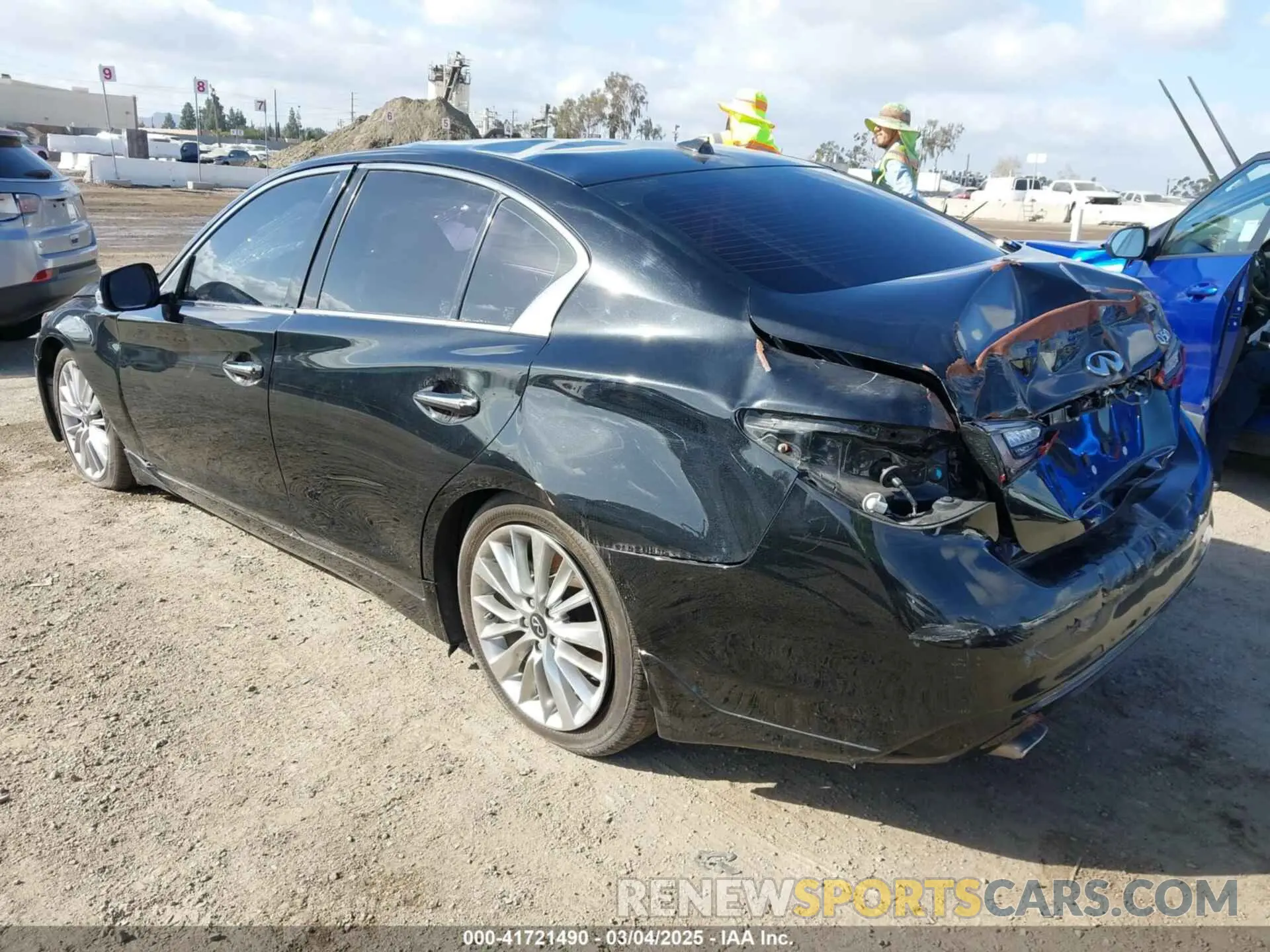 3 fotografías del automóvil dañado JN1EV7BP2MM705863 INFINITI Q50 2021