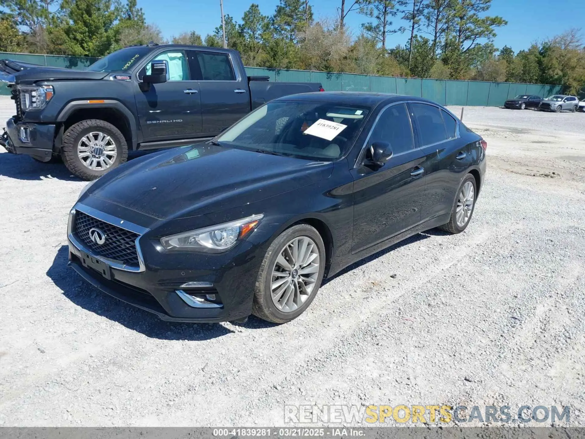 2 fotografías del automóvil dañado JN1EV7BP2MM707788 INFINITI Q50 2021