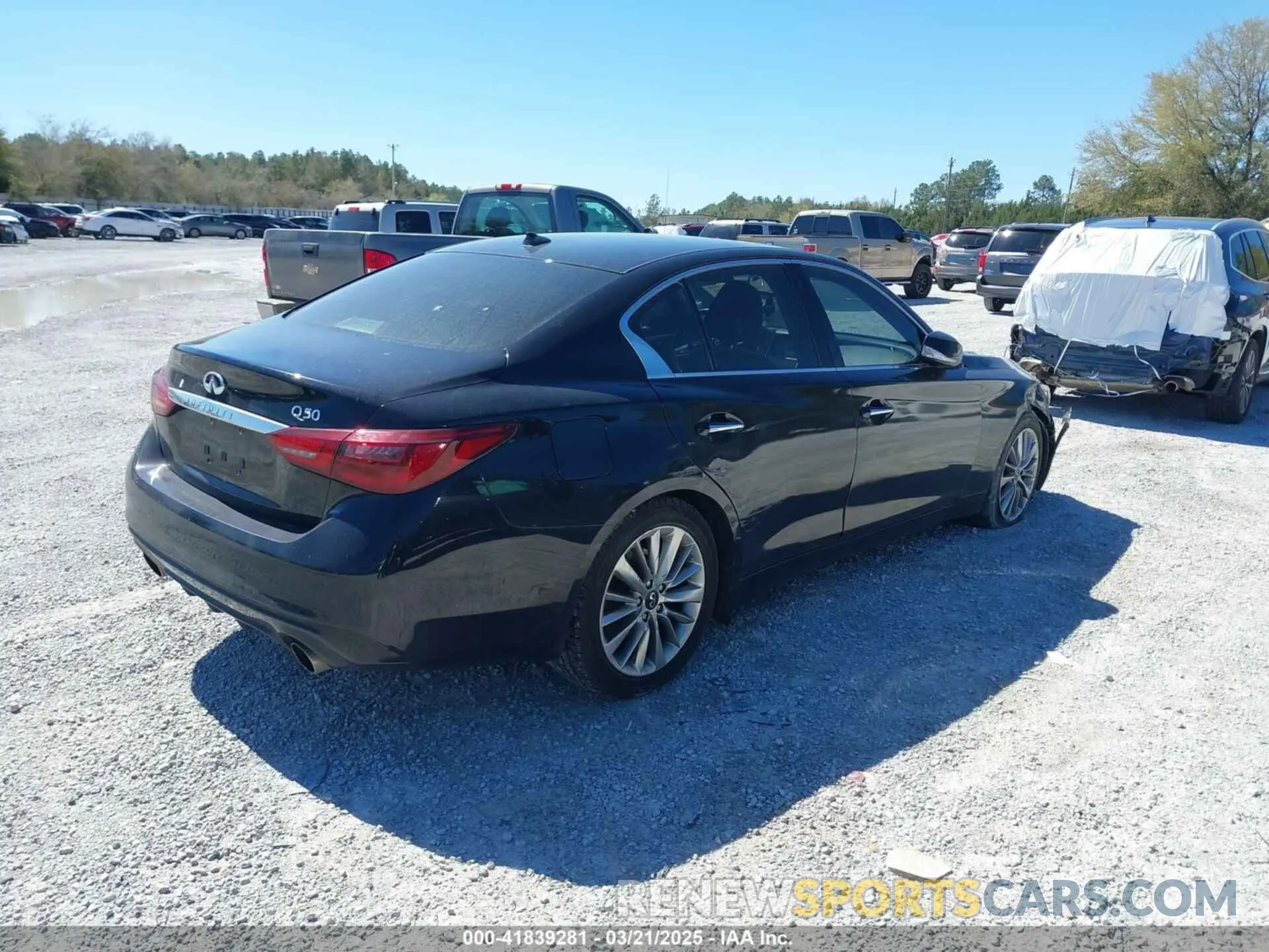 4 fotografías del automóvil dañado JN1EV7BP2MM707788 INFINITI Q50 2021