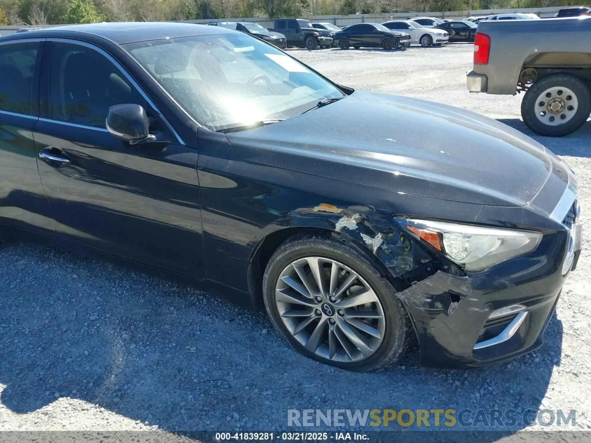 6 fotografías del automóvil dañado JN1EV7BP2MM707788 INFINITI Q50 2021