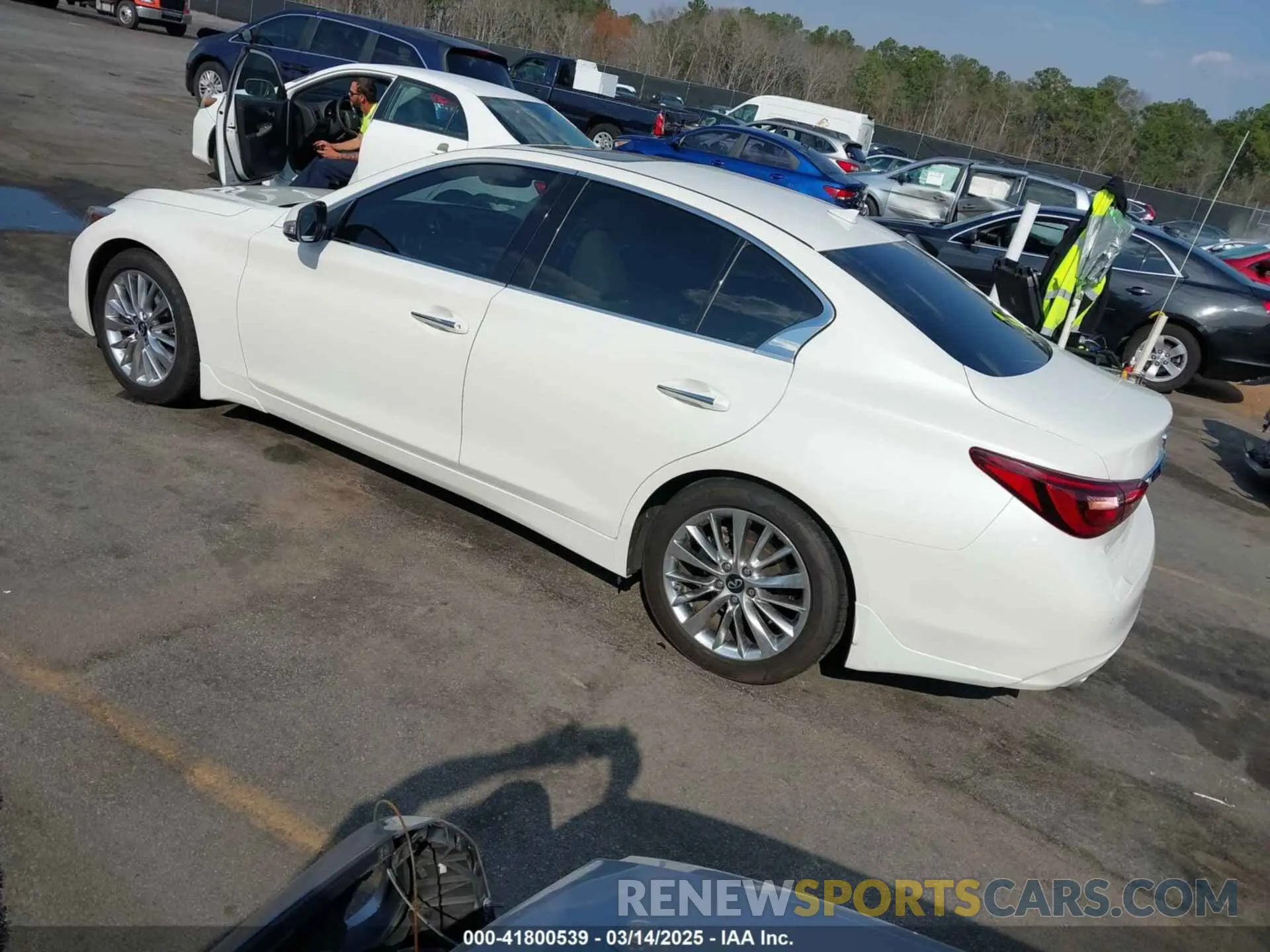 3 fotografías del automóvil dañado JN1EV7BP3MM700462 INFINITI Q50 2021