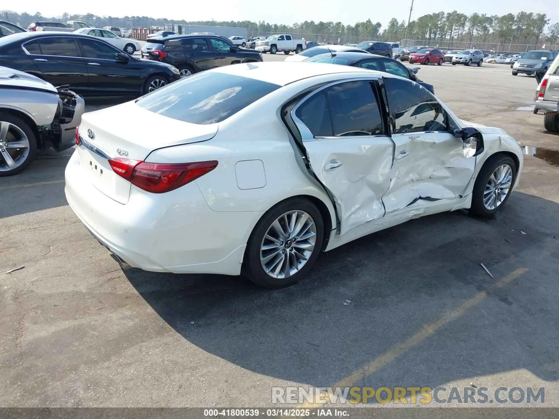 4 fotografías del automóvil dañado JN1EV7BP3MM700462 INFINITI Q50 2021