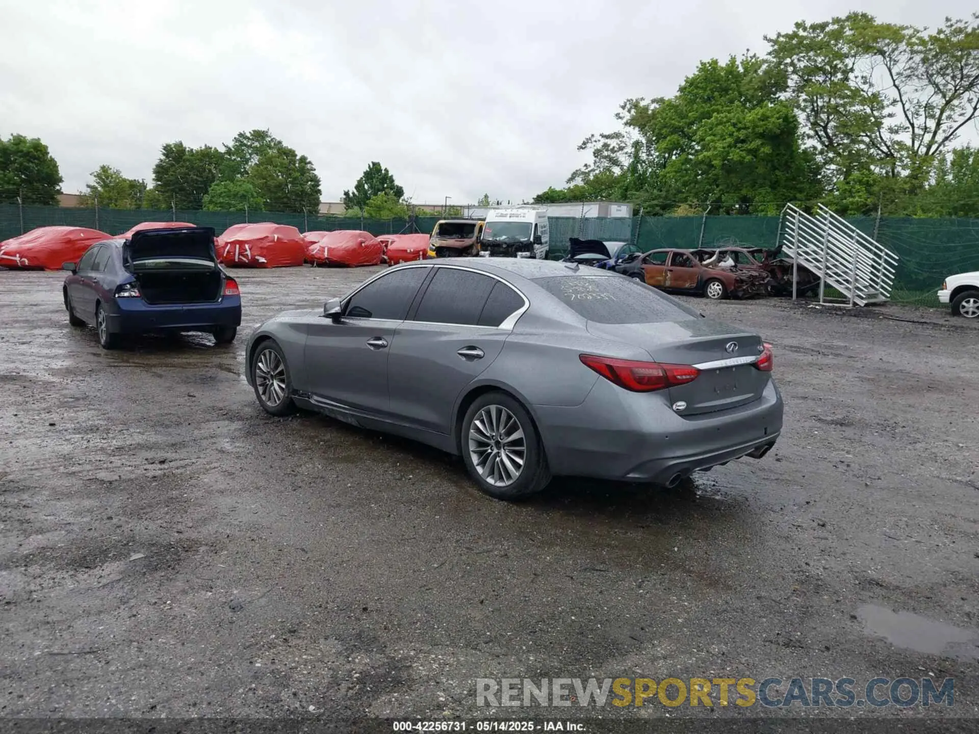 3 fotografías del automóvil dañado JN1EV7BP3MM702339 INFINITI Q50 2021