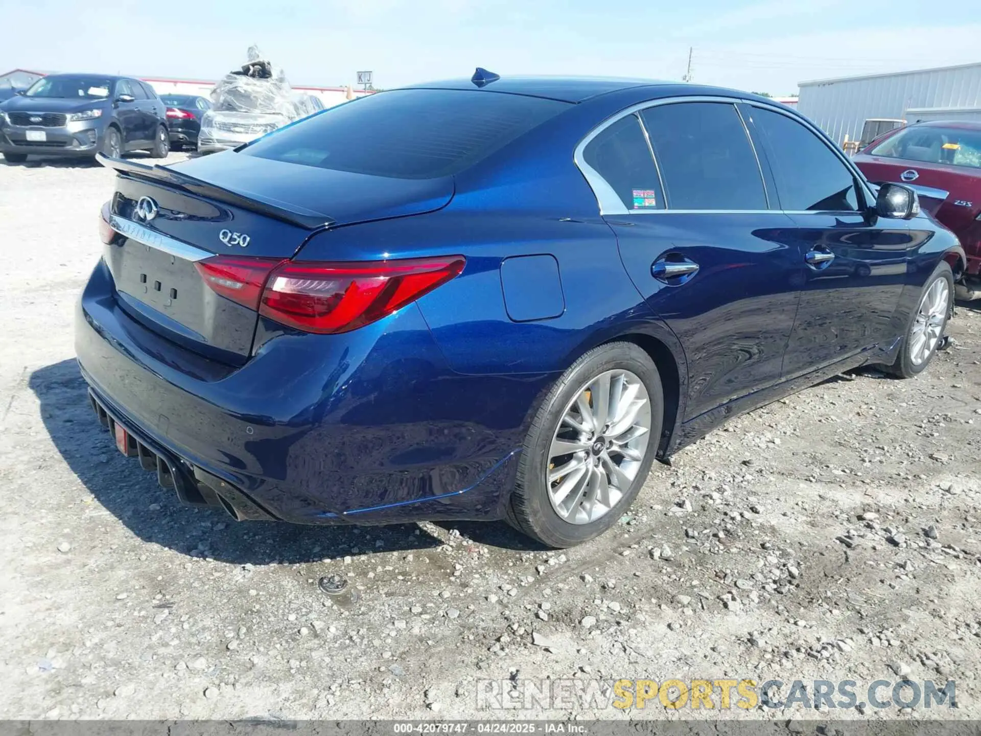 4 fotografías del automóvil dañado JN1EV7BP4MM706934 INFINITI Q50 2021