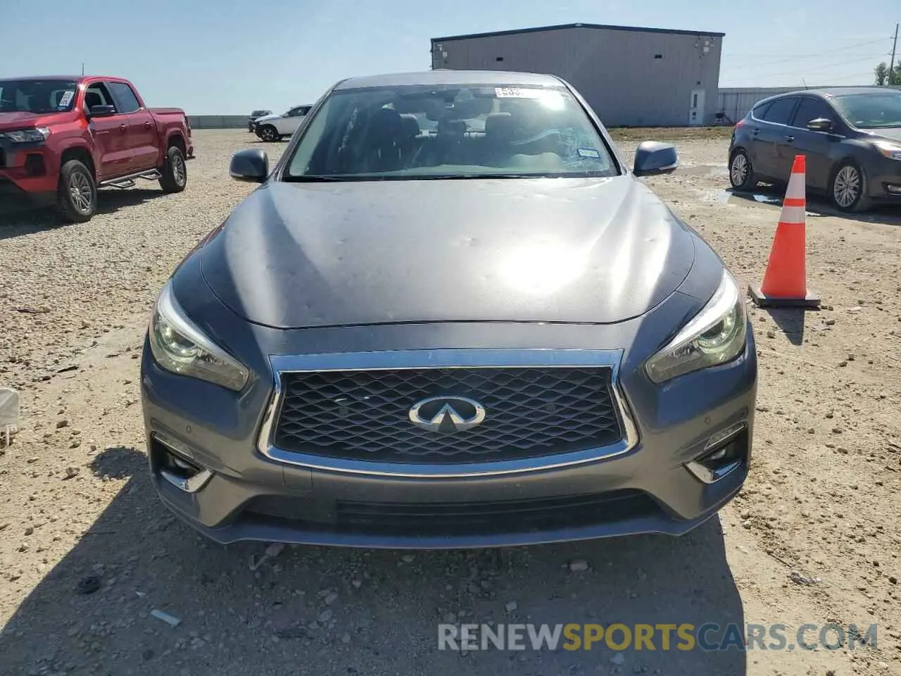 5 fotografías del automóvil dañado JN1EV7BP5MM702973 INFINITI Q50 2021
