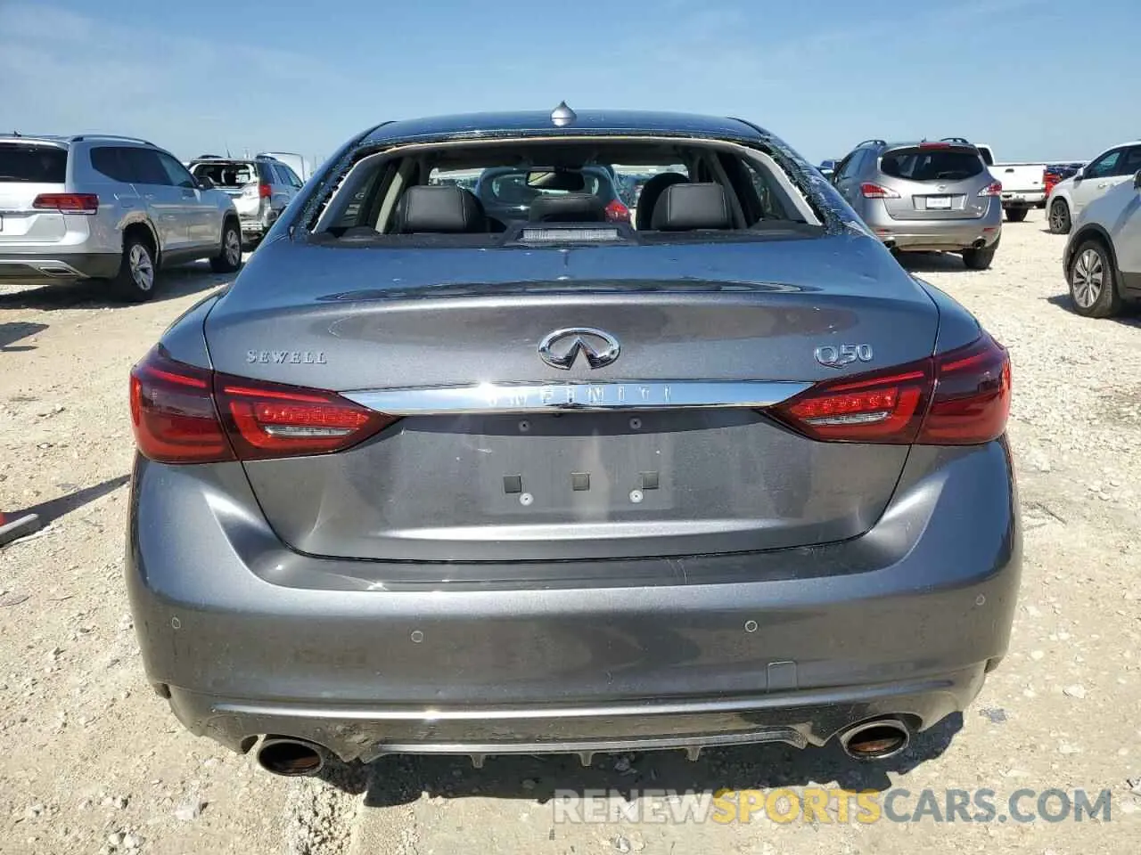 6 fotografías del automóvil dañado JN1EV7BP5MM702973 INFINITI Q50 2021