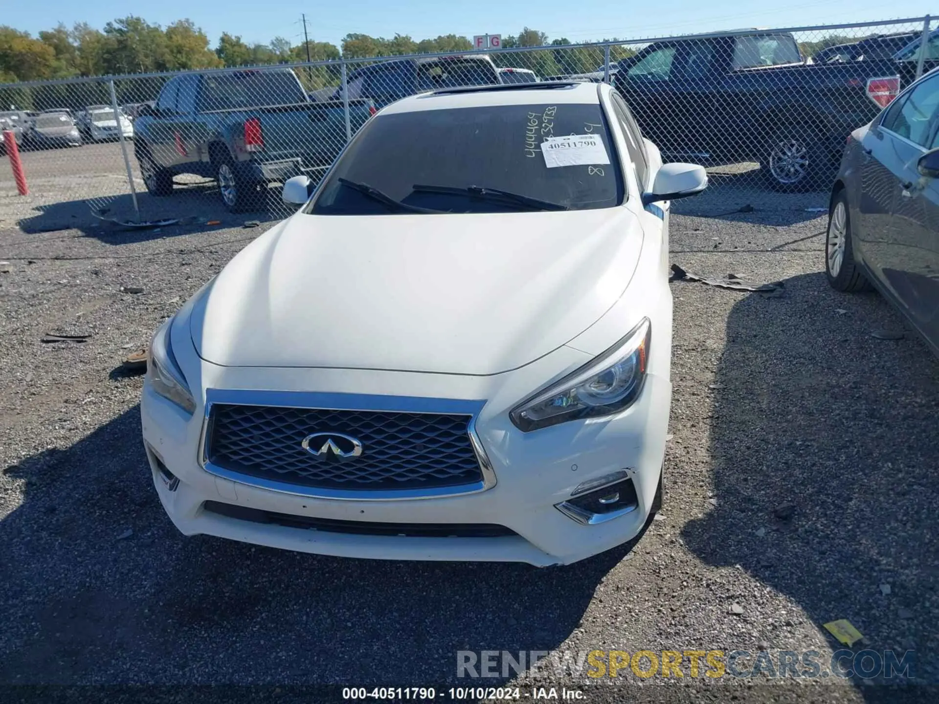 11 fotografías del automóvil dañado JN1EV7BP5MM703119 INFINITI Q50 2021