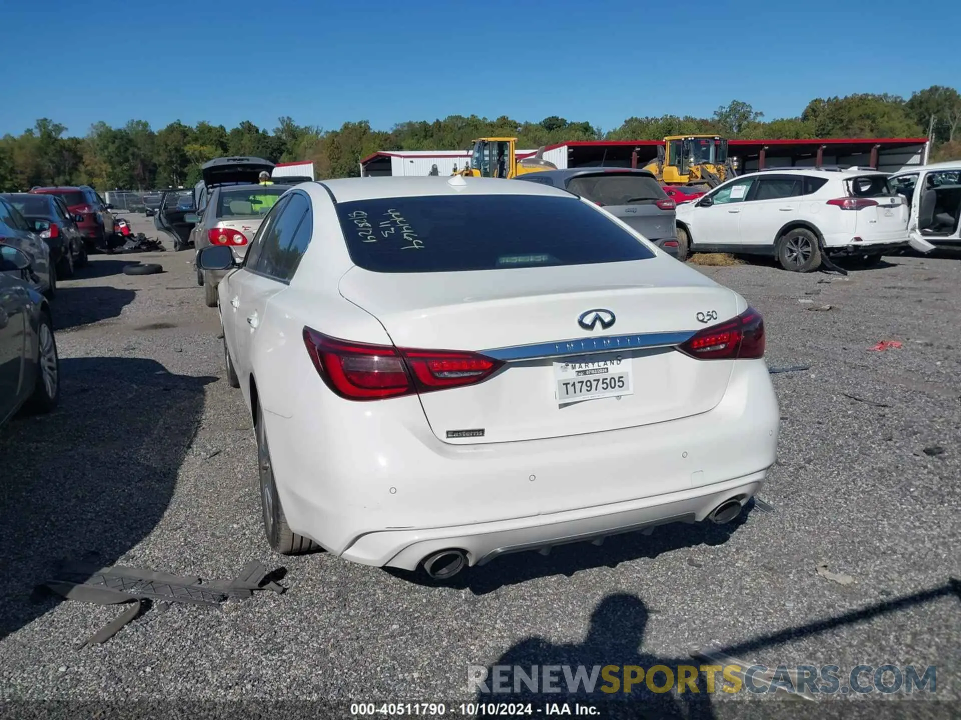 15 fotografías del automóvil dañado JN1EV7BP5MM703119 INFINITI Q50 2021
