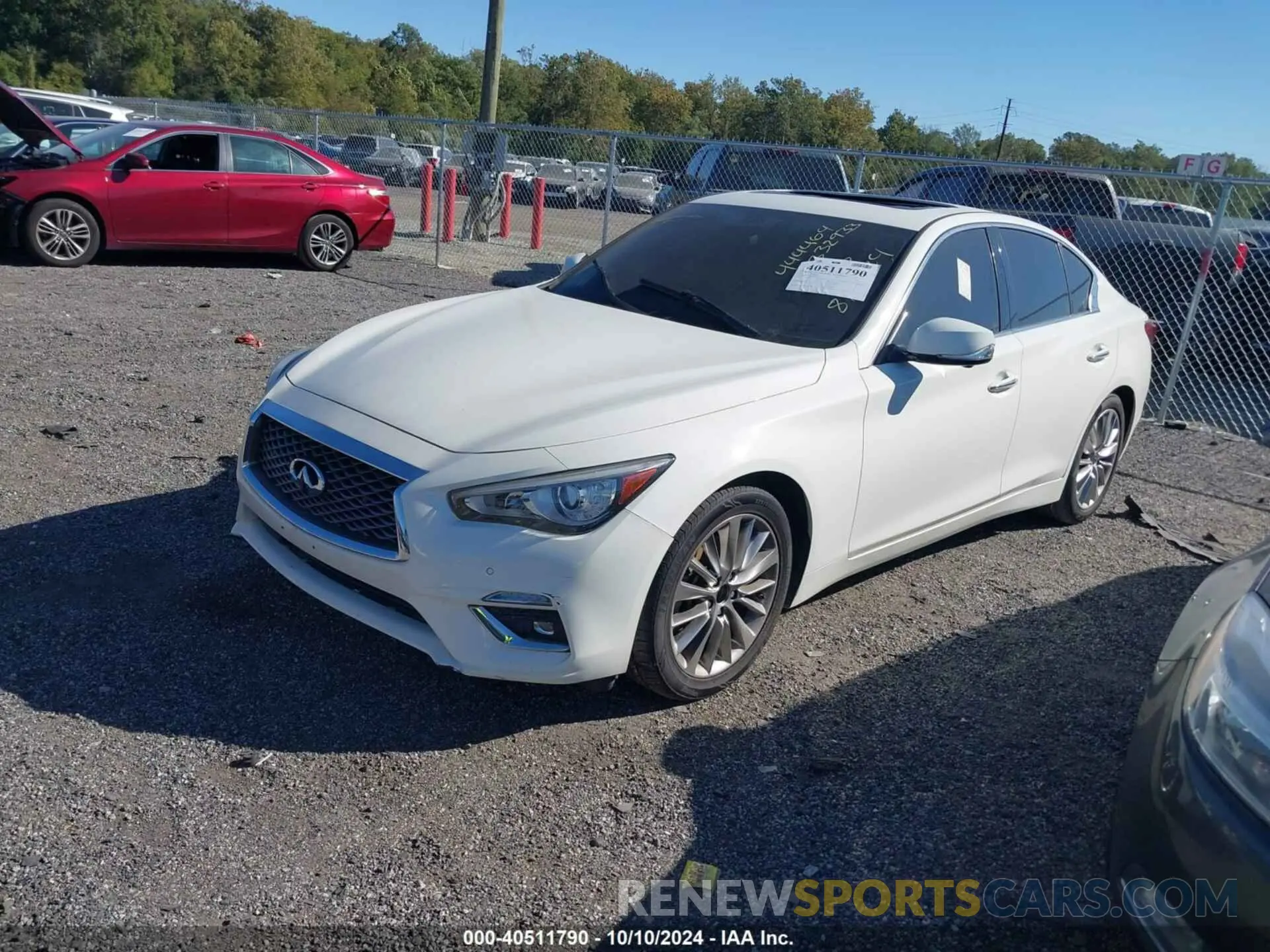 2 fotografías del automóvil dañado JN1EV7BP5MM703119 INFINITI Q50 2021