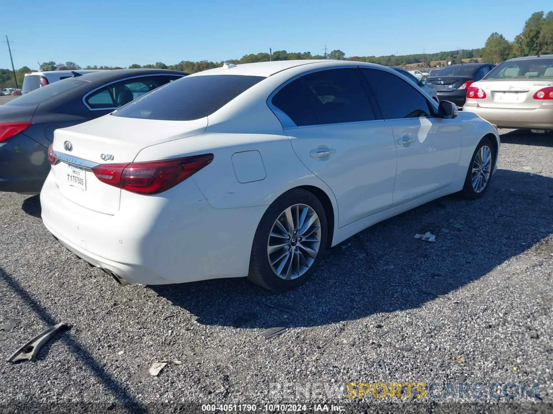 4 fotografías del automóvil dañado JN1EV7BP5MM703119 INFINITI Q50 2021