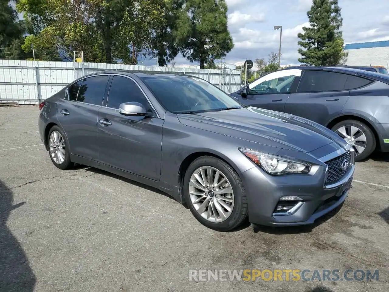 4 fotografías del automóvil dañado JN1EV7BP6MM700570 INFINITI Q50 2021