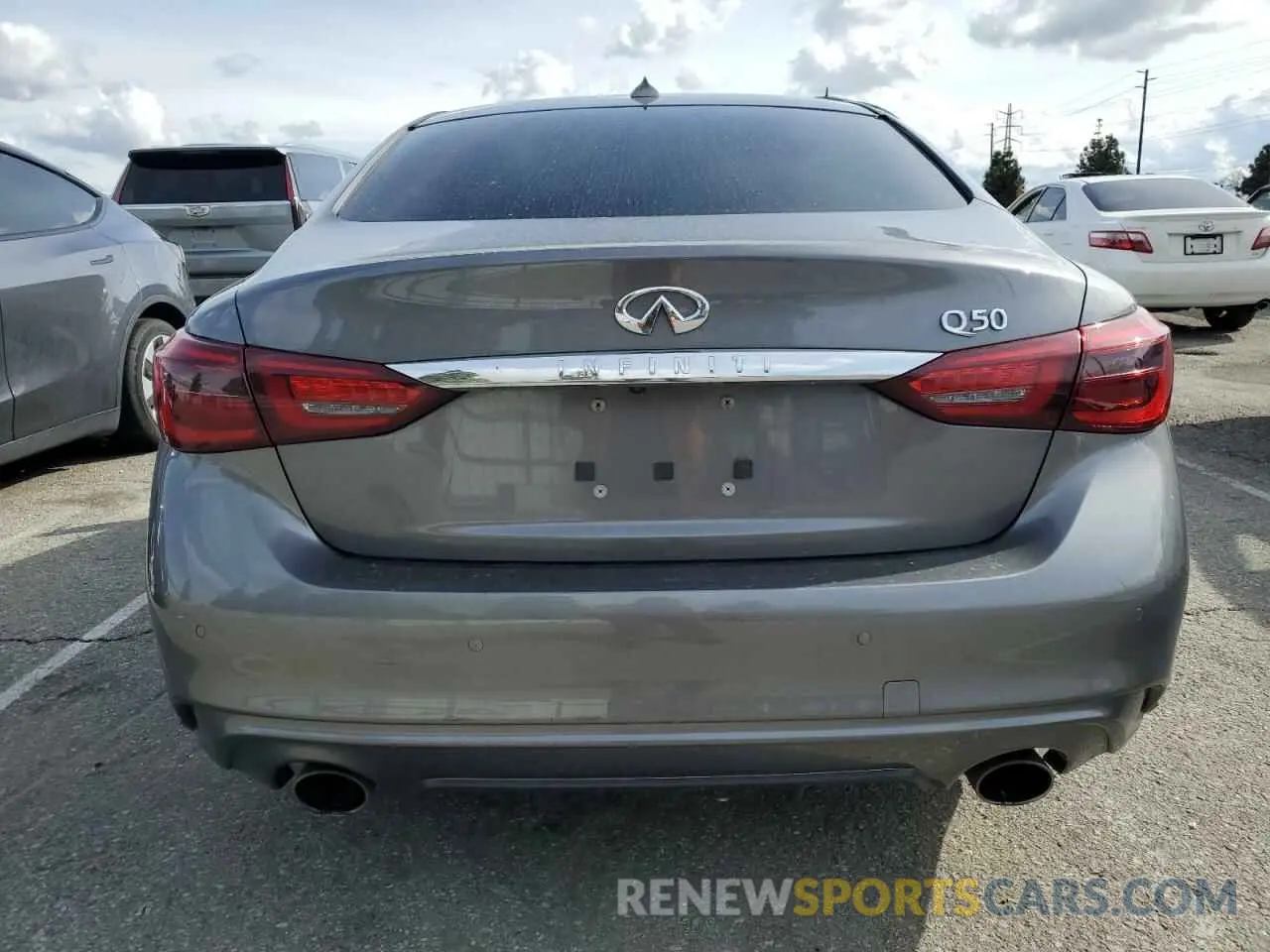 6 fotografías del automóvil dañado JN1EV7BP6MM700570 INFINITI Q50 2021