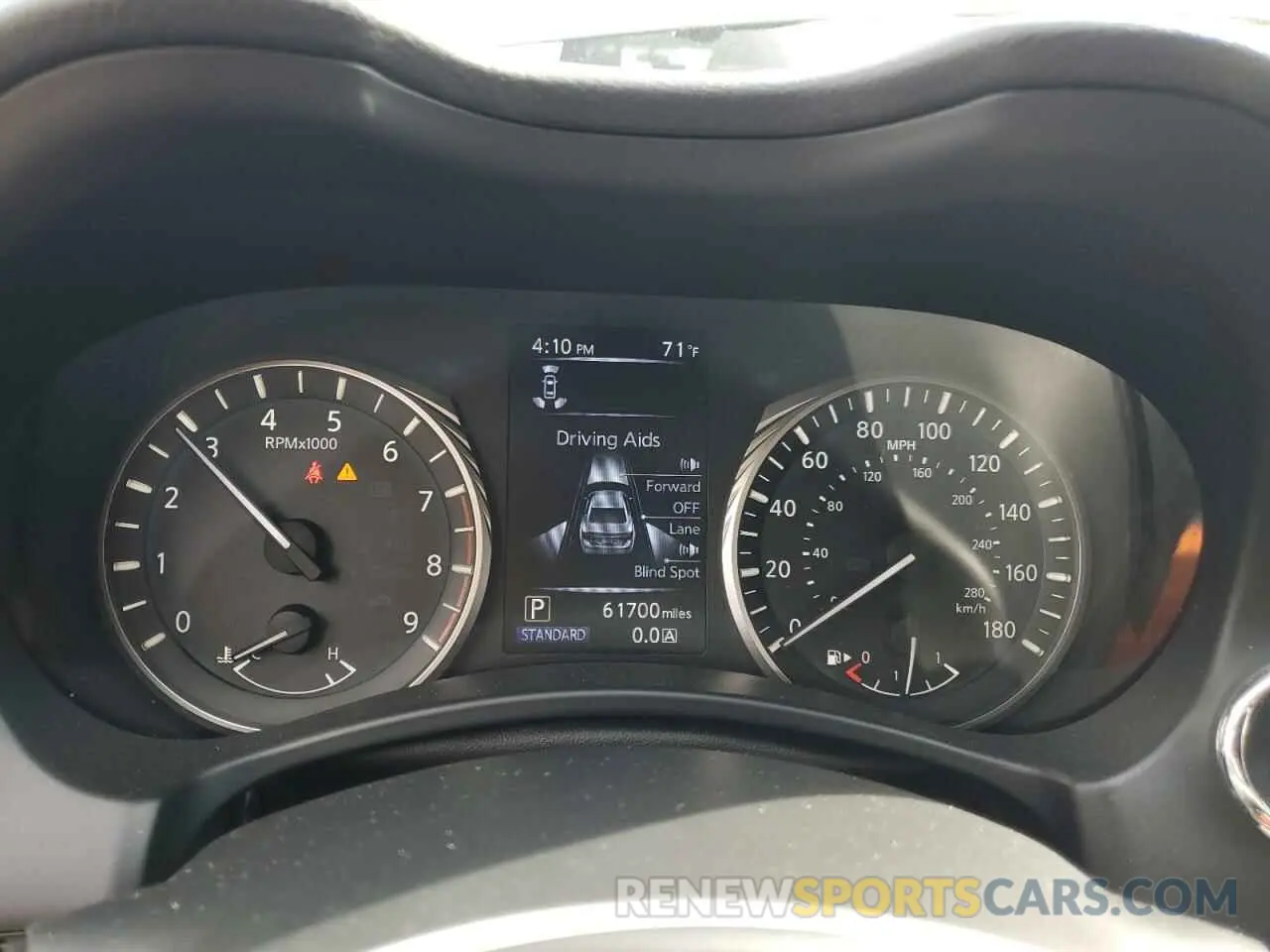 9 fotografías del automóvil dañado JN1EV7BP6MM700570 INFINITI Q50 2021