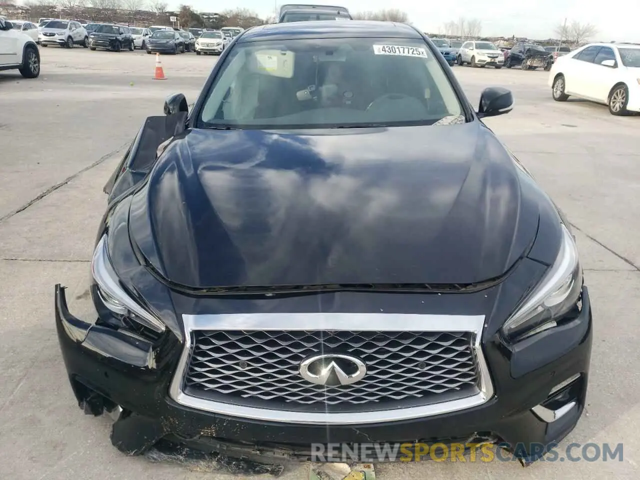 5 fotografías del automóvil dañado JN1EV7BP6MM702819 INFINITI Q50 2021