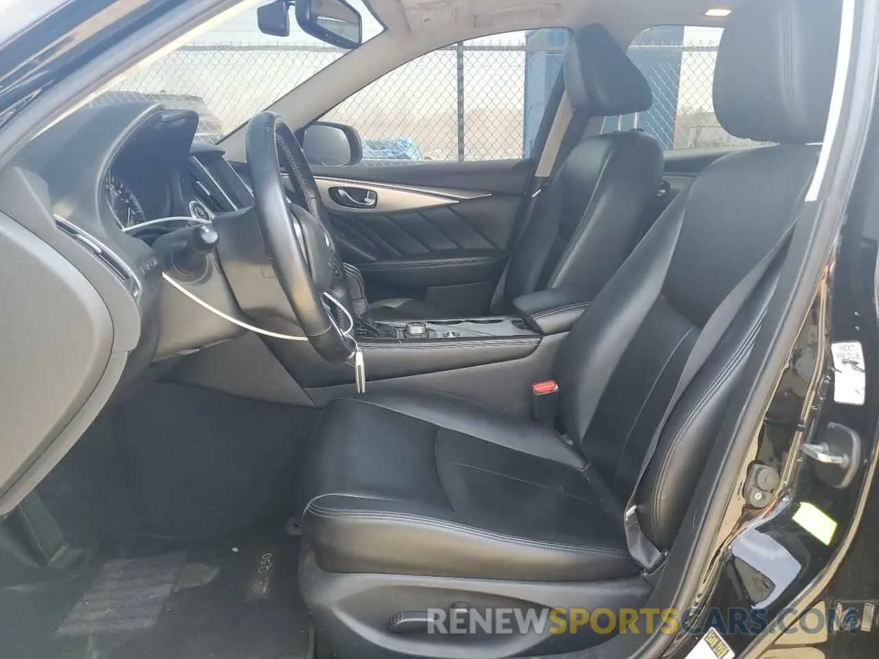 7 fotografías del automóvil dañado JN1EV7BP8MM704183 INFINITI Q50 2021