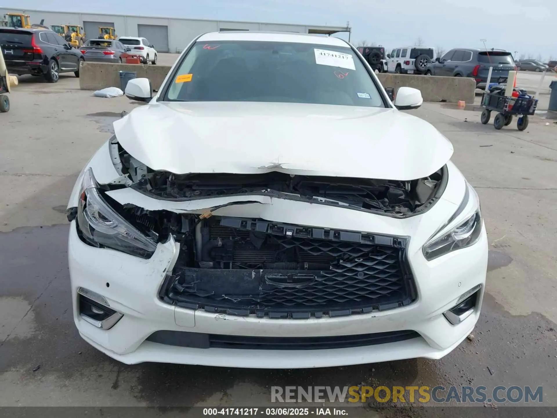 11 fotografías del automóvil dañado JN1EV7BP8MM706340 INFINITI Q50 2021