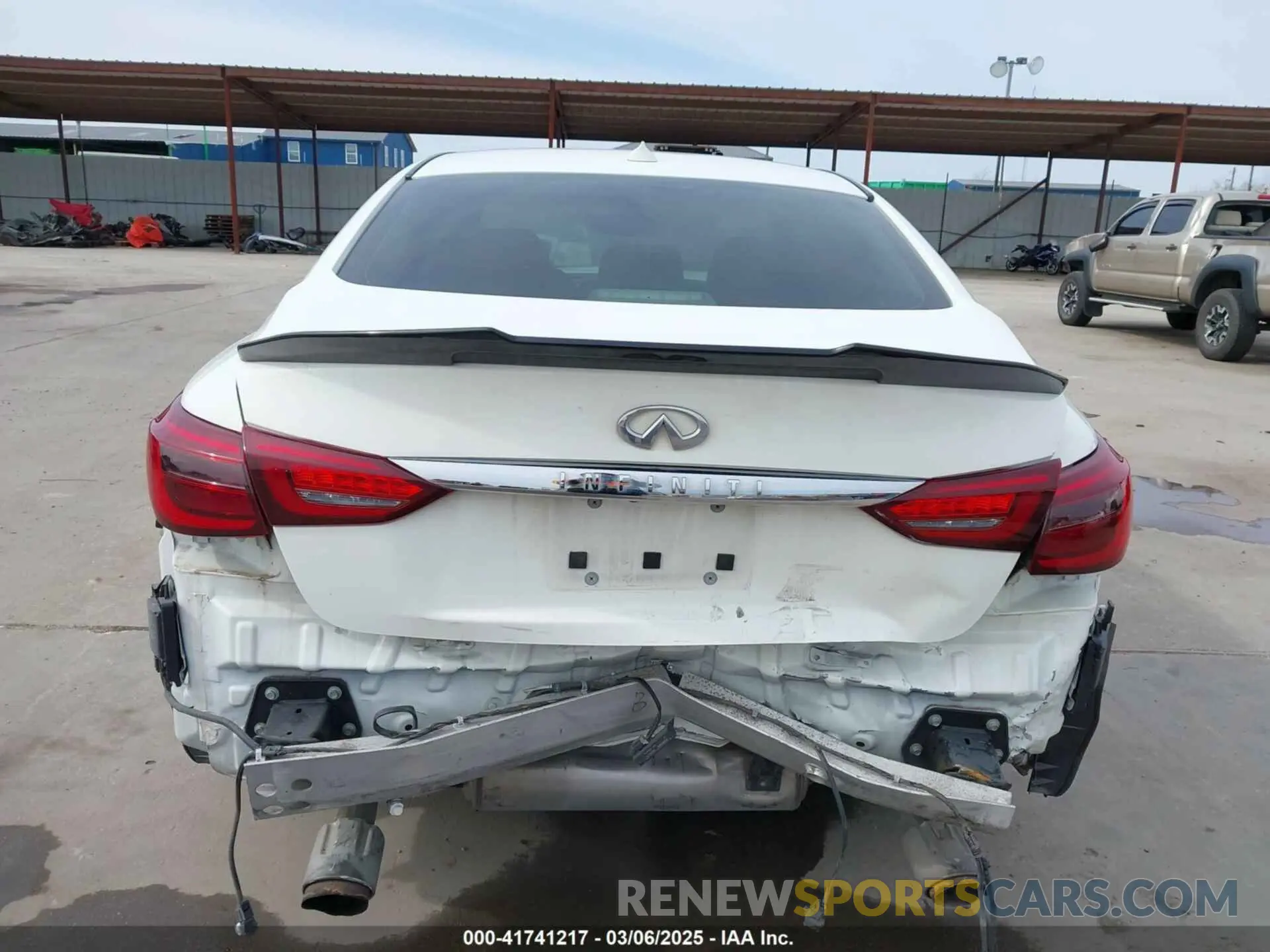 6 fotografías del automóvil dañado JN1EV7BP8MM706340 INFINITI Q50 2021