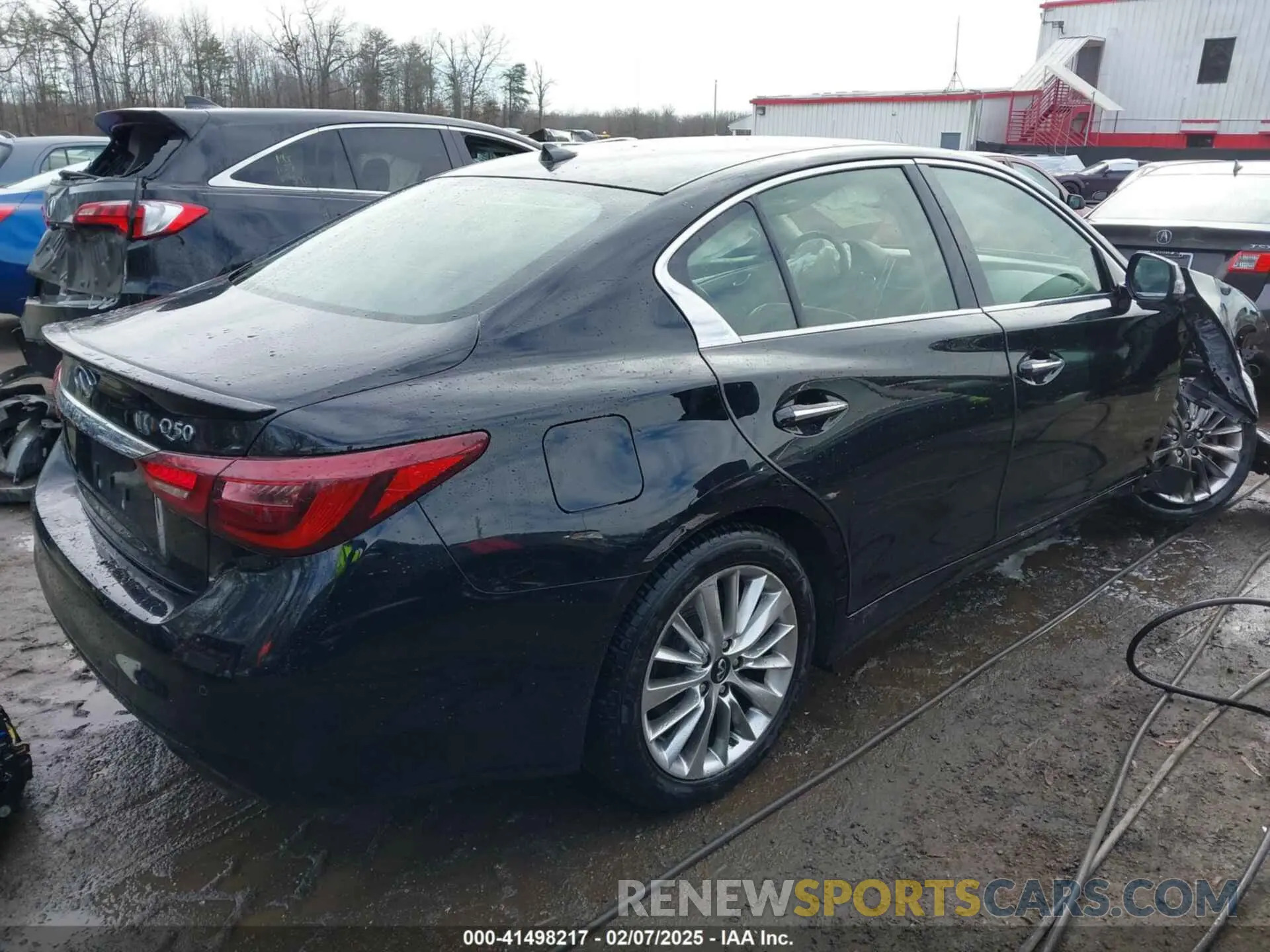 4 fotografías del automóvil dañado JN1EV7BP8MM707617 INFINITI Q50 2021