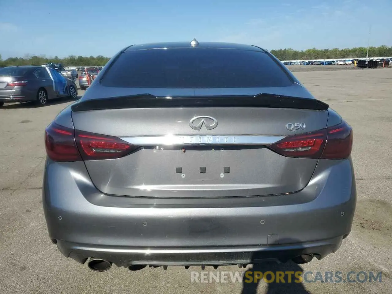 6 fotografías del automóvil dañado JN1EV7BP9MM700045 INFINITI Q50 2021