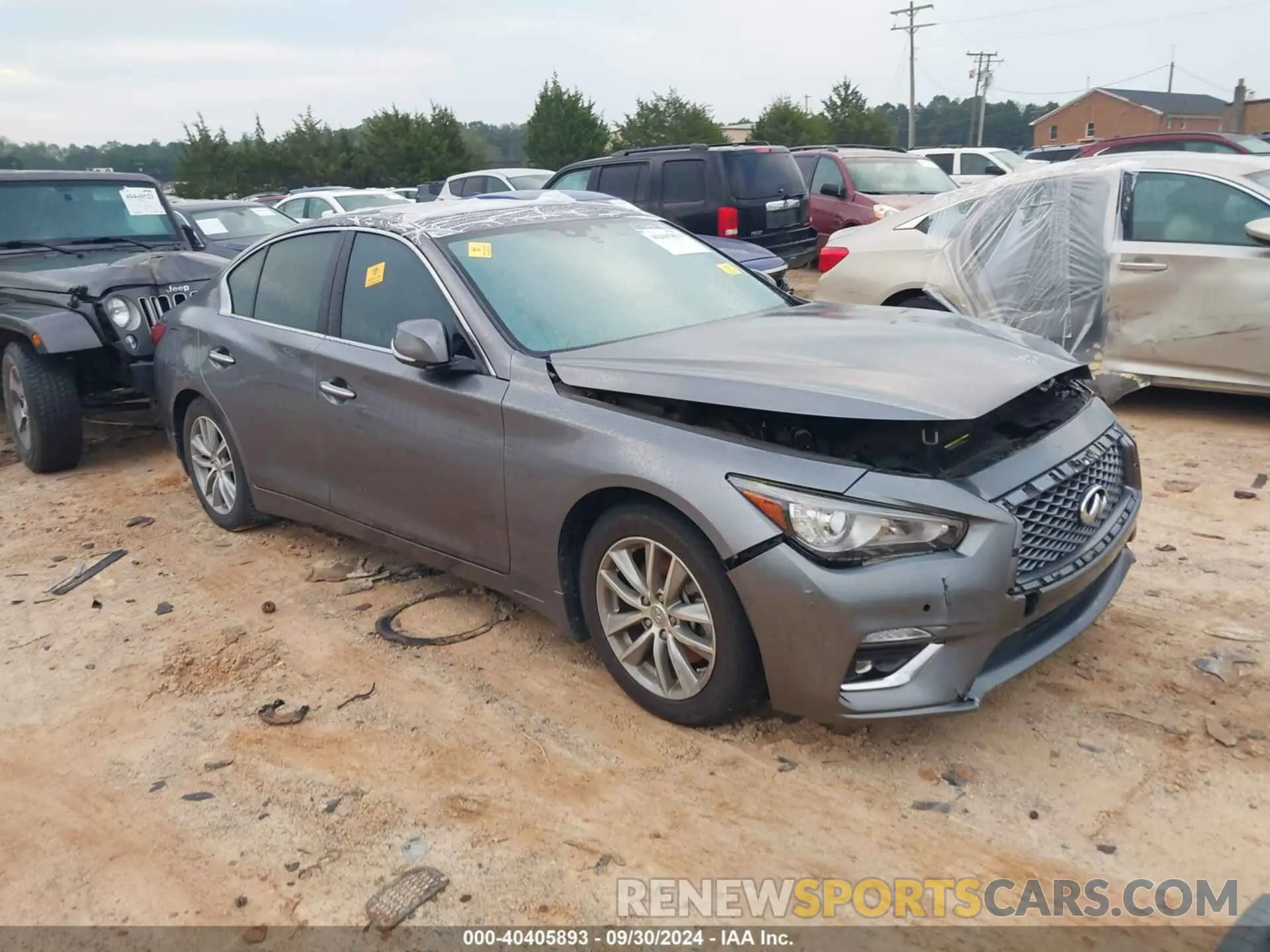 1 fotografías del automóvil dañado JN1EV7BP9MM700224 INFINITI Q50 2021