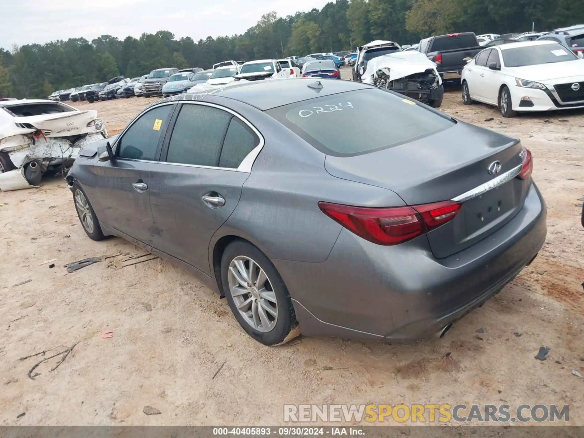 3 fotografías del automóvil dañado JN1EV7BP9MM700224 INFINITI Q50 2021