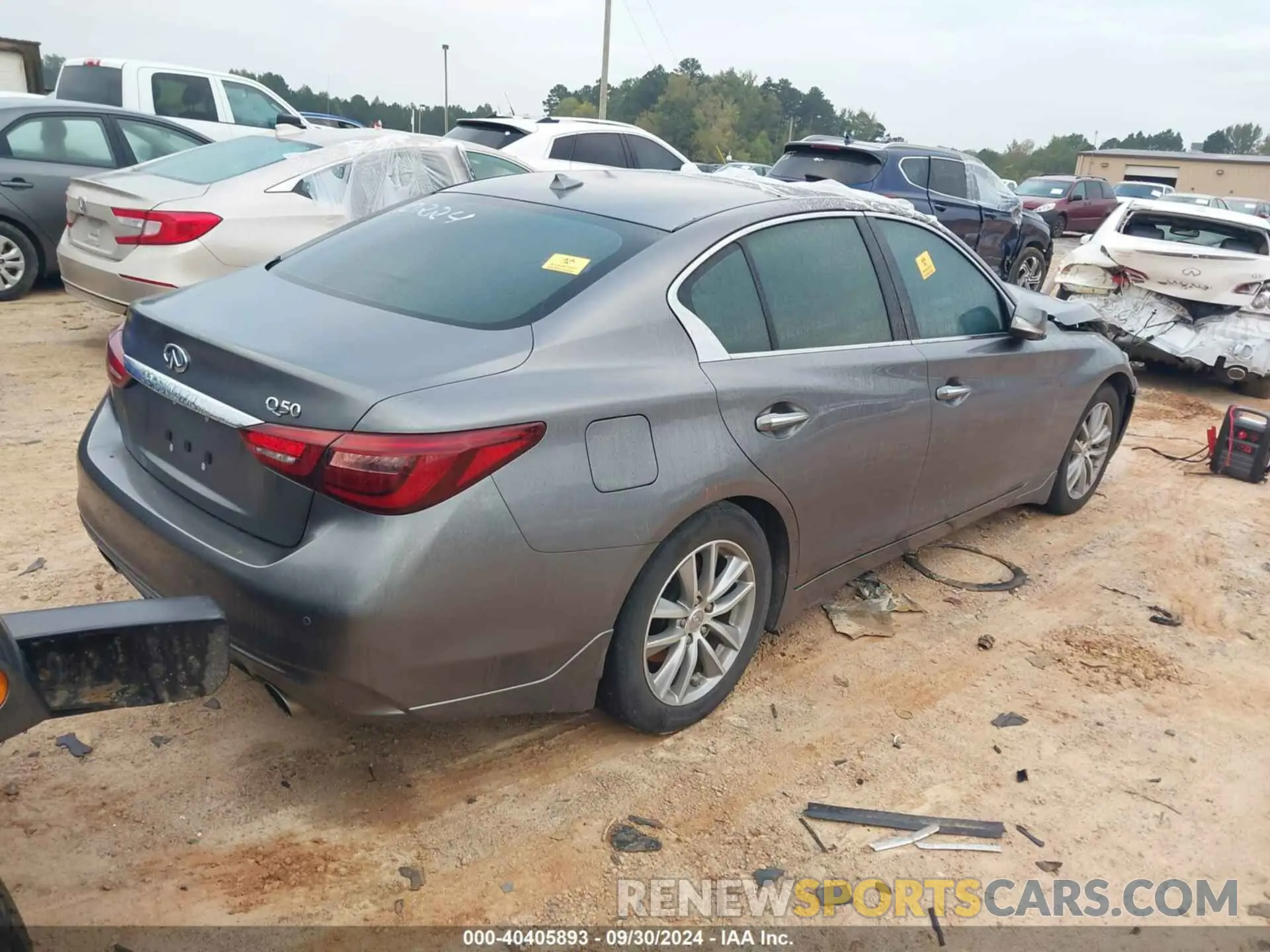 4 fotografías del automóvil dañado JN1EV7BP9MM700224 INFINITI Q50 2021