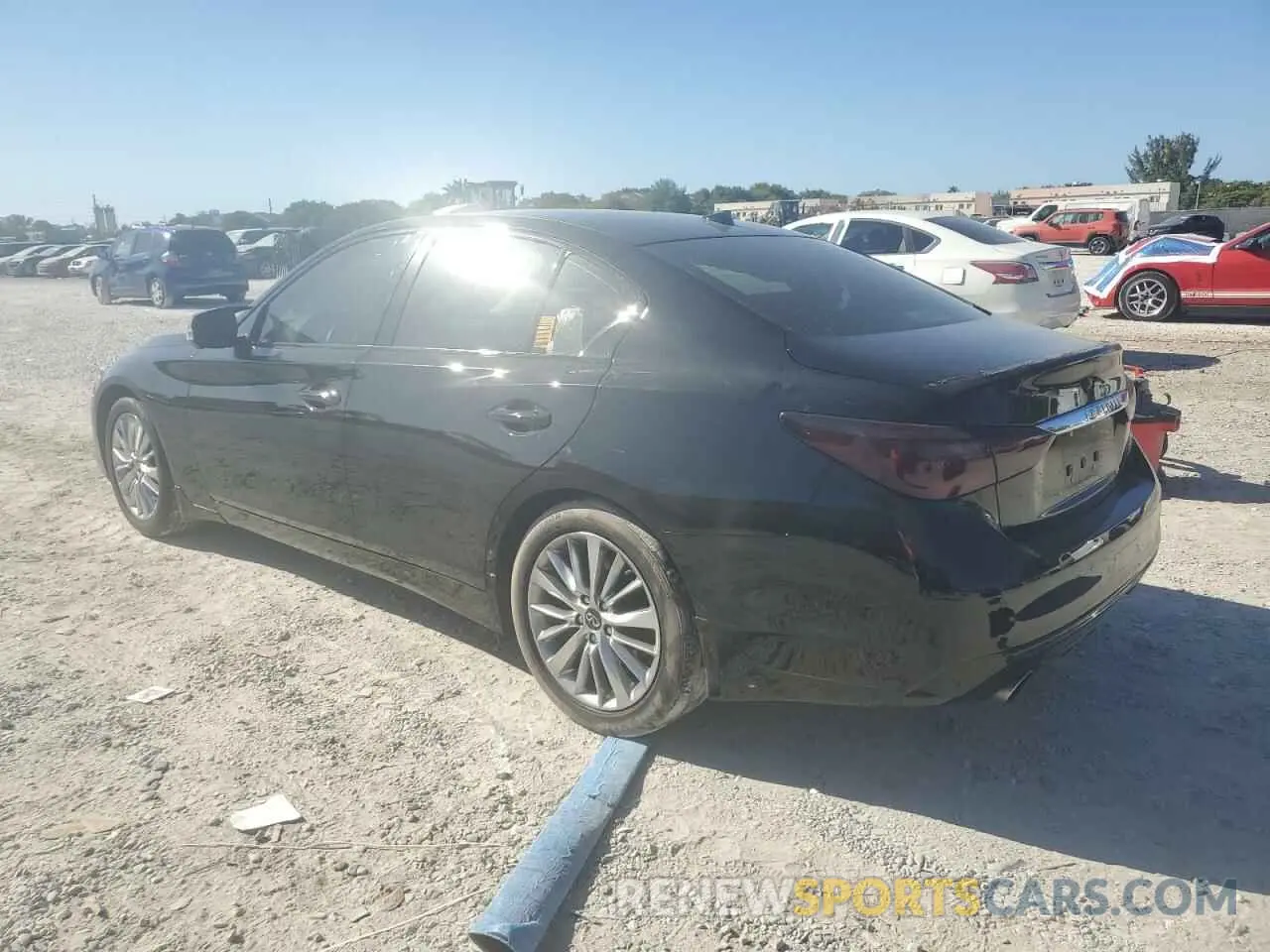 2 fotografías del automóvil dañado JN1EV7BPXMM706677 INFINITI Q50 2021