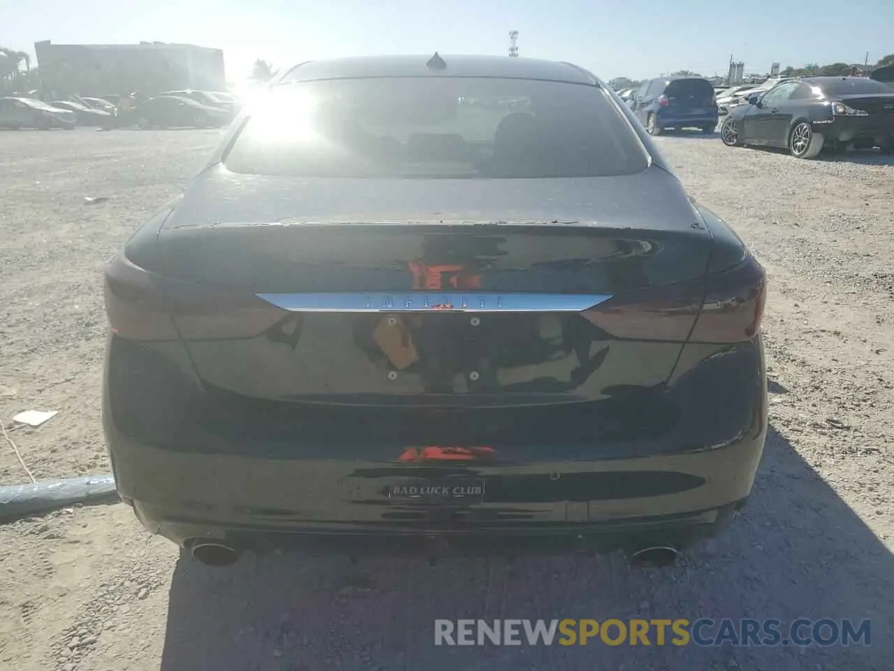 6 fotografías del automóvil dañado JN1EV7BPXMM706677 INFINITI Q50 2021