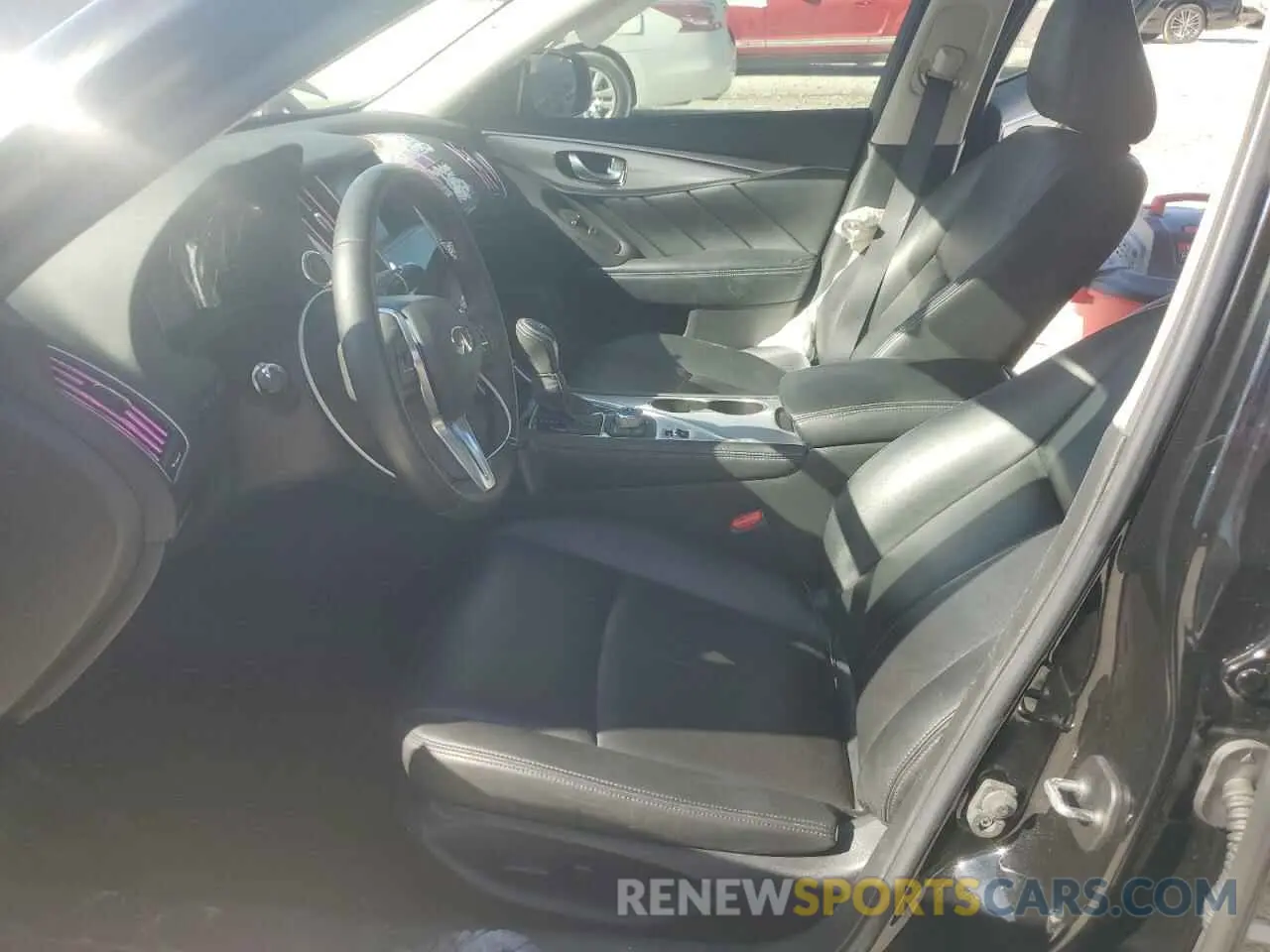 7 fotografías del automóvil dañado JN1EV7BPXMM706677 INFINITI Q50 2021
