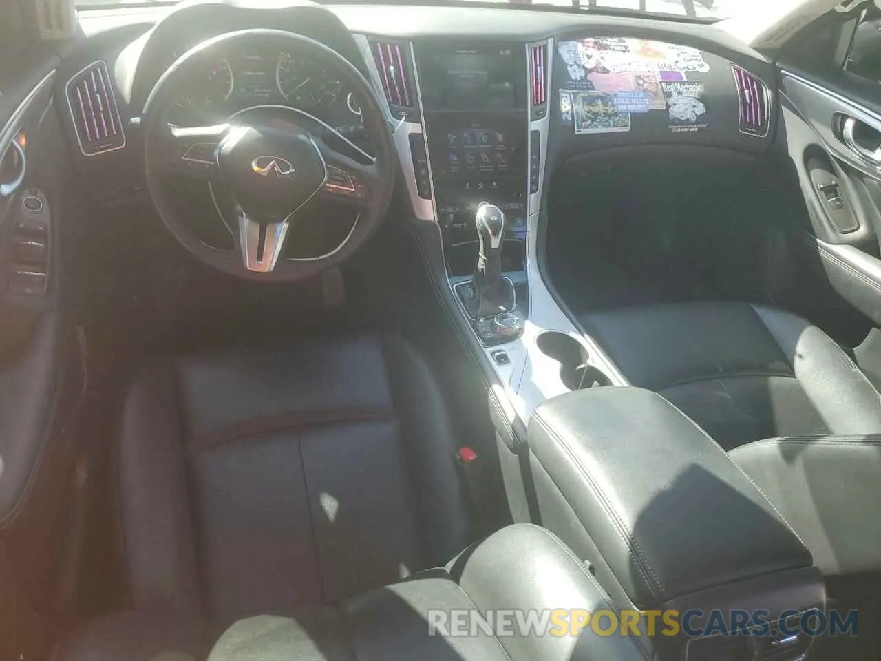 8 fotografías del automóvil dañado JN1EV7BPXMM706677 INFINITI Q50 2021