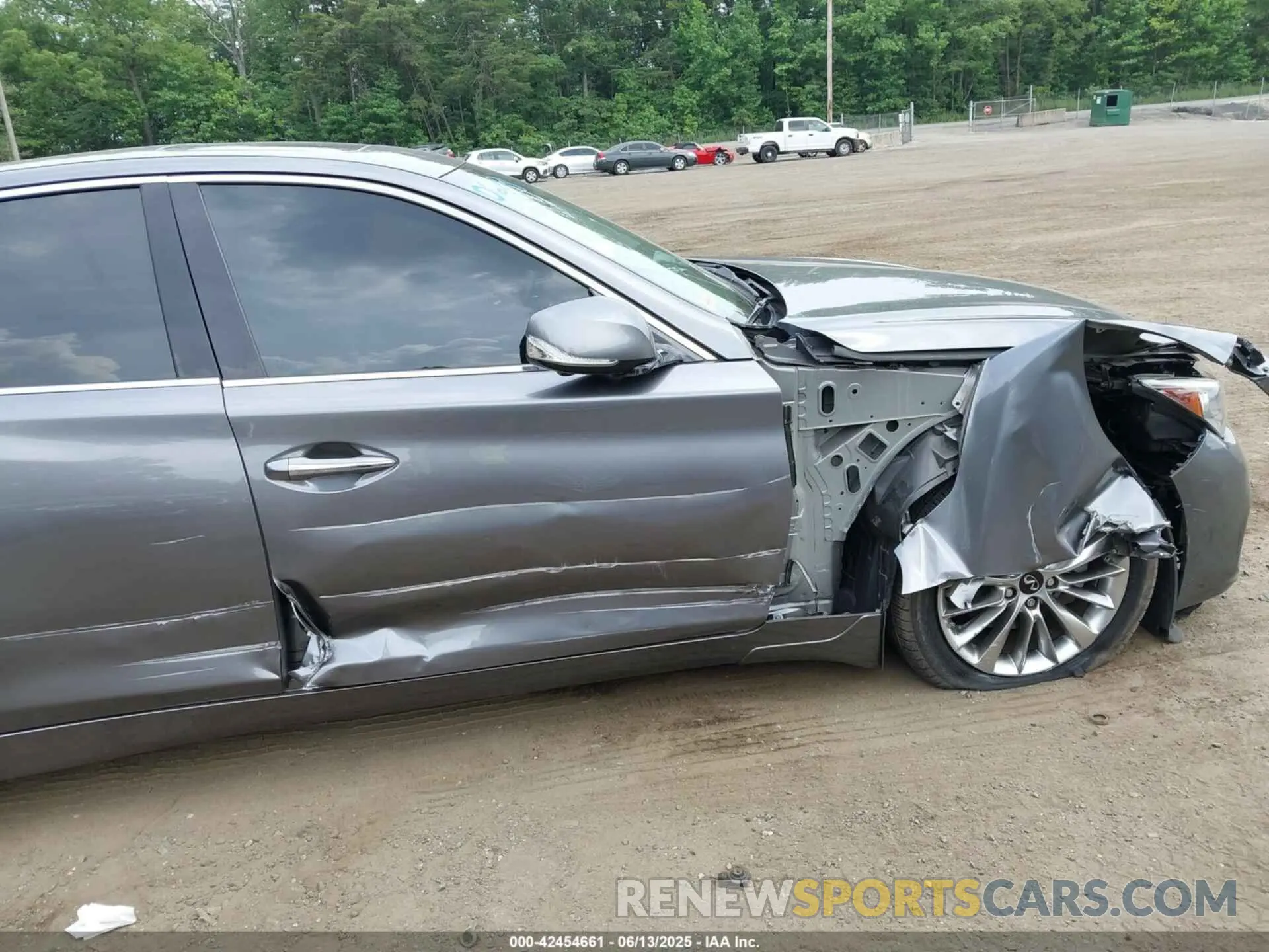 6 fotografías del automóvil dañado JN1EV7BR0MM753265 INFINITI Q50 2021