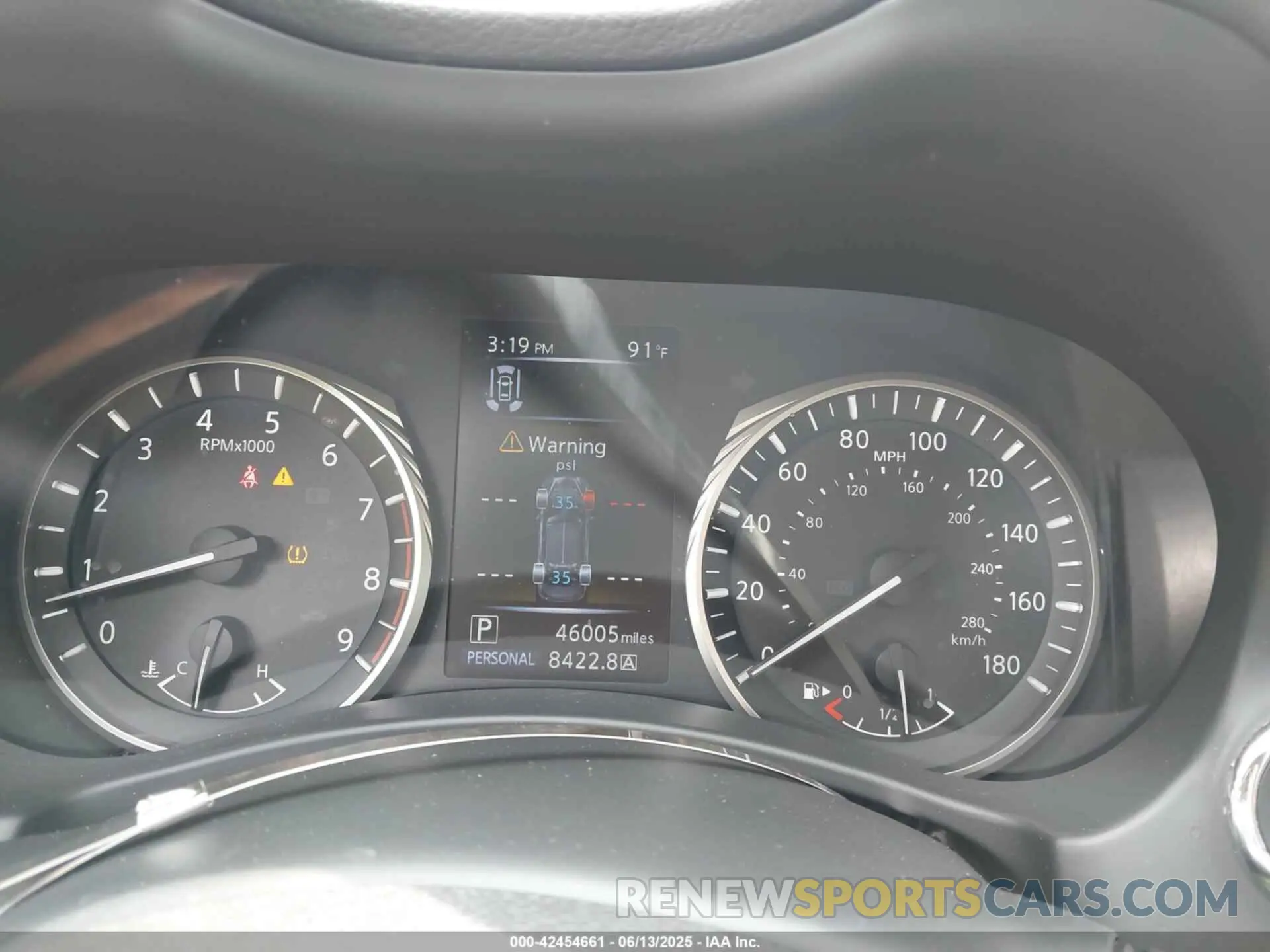 7 fotografías del automóvil dañado JN1EV7BR0MM753265 INFINITI Q50 2021