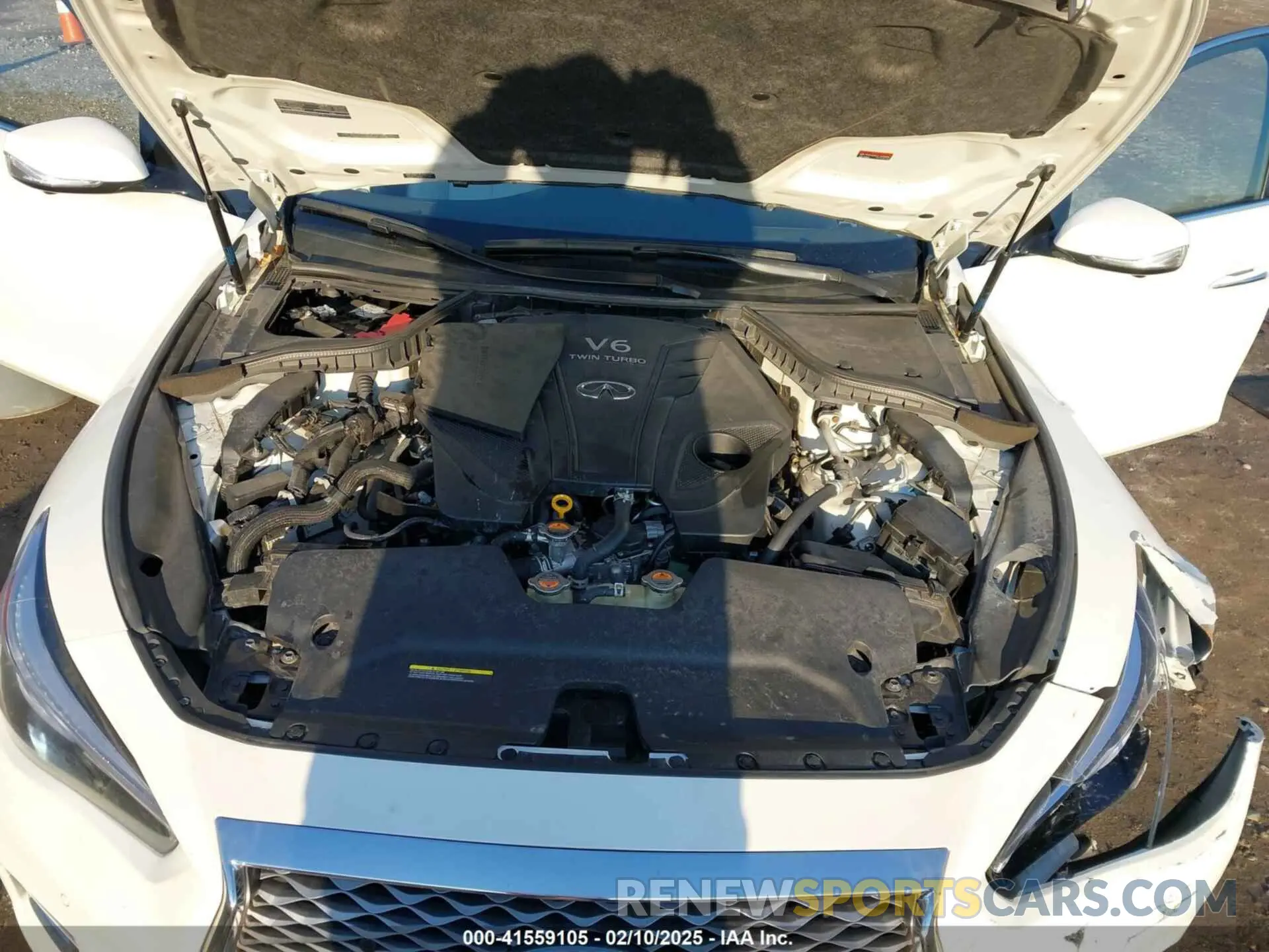 10 fotografías del automóvil dañado JN1EV7BR1MM755462 INFINITI Q50 2021