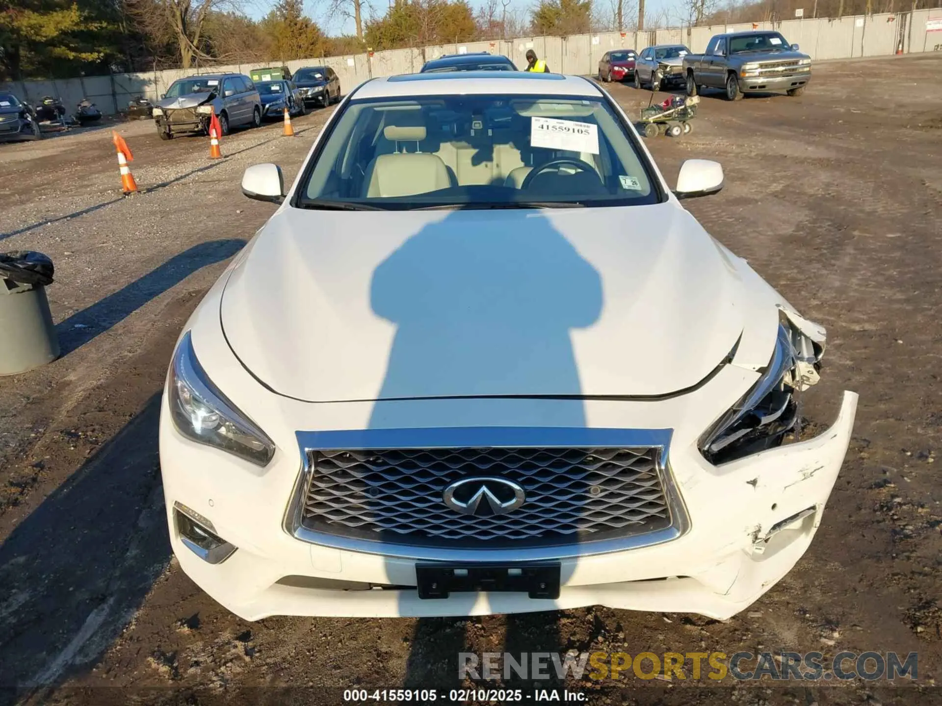 12 fotografías del automóvil dañado JN1EV7BR1MM755462 INFINITI Q50 2021