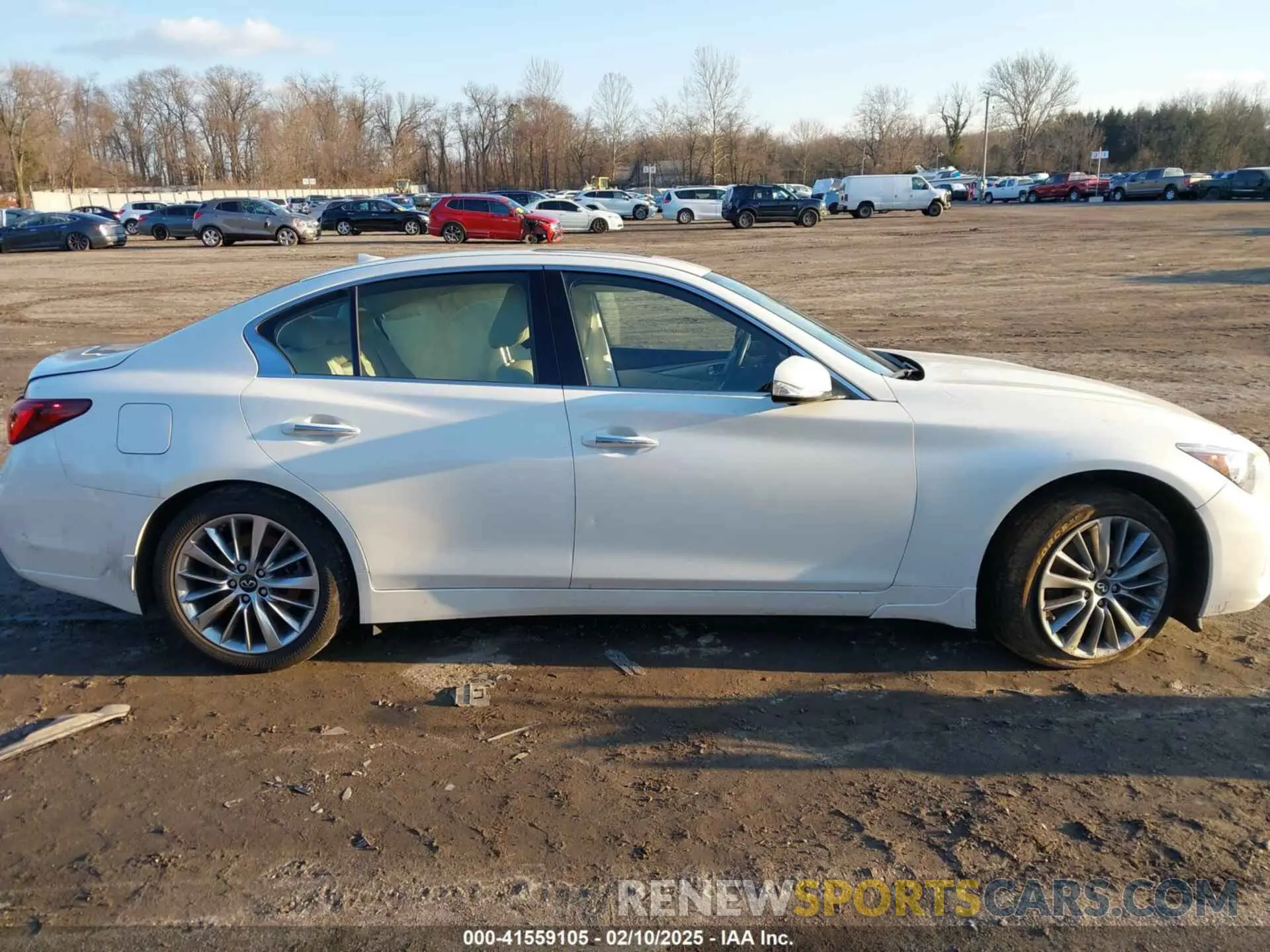 13 fotografías del automóvil dañado JN1EV7BR1MM755462 INFINITI Q50 2021