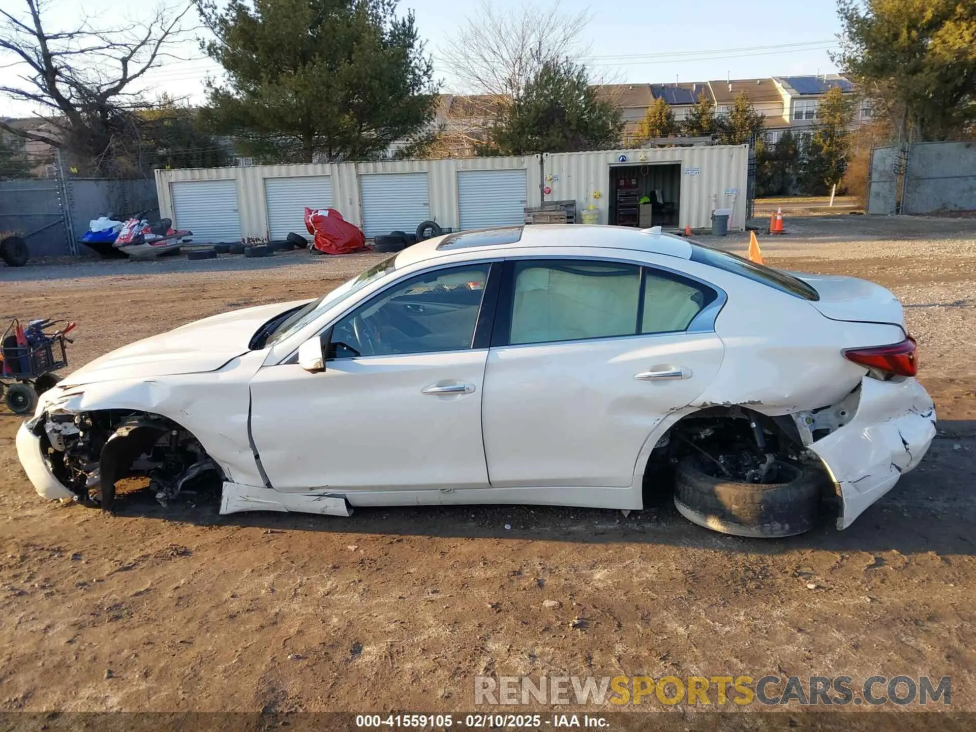 14 fotografías del automóvil dañado JN1EV7BR1MM755462 INFINITI Q50 2021