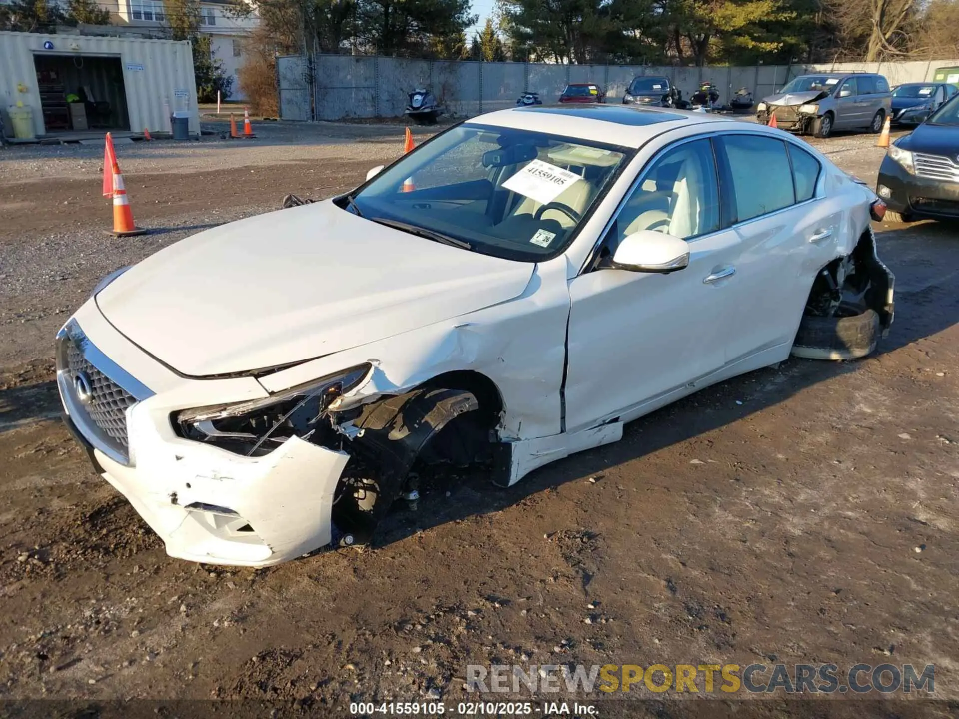 2 fotografías del automóvil dañado JN1EV7BR1MM755462 INFINITI Q50 2021