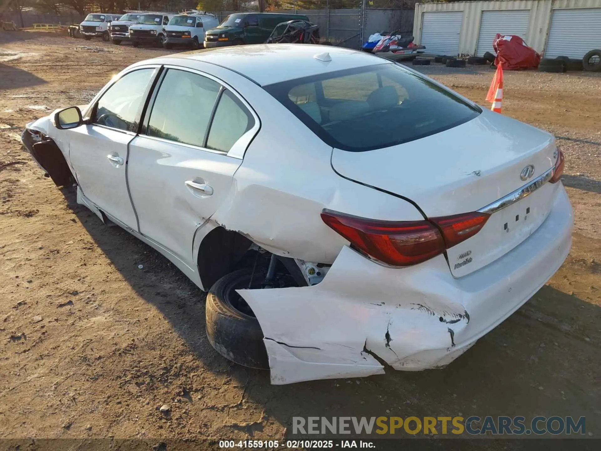 3 fotografías del automóvil dañado JN1EV7BR1MM755462 INFINITI Q50 2021