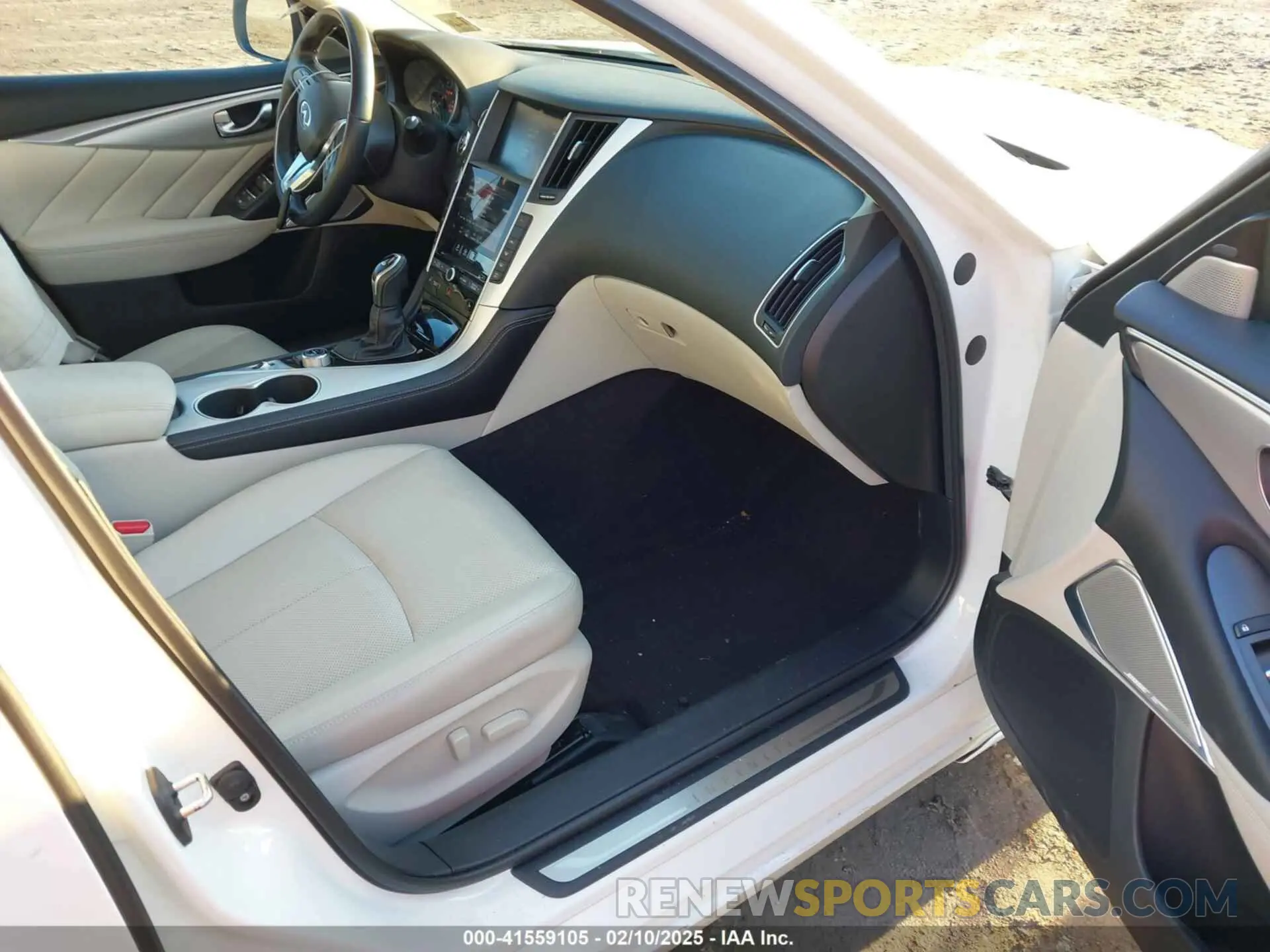 5 fotografías del automóvil dañado JN1EV7BR1MM755462 INFINITI Q50 2021
