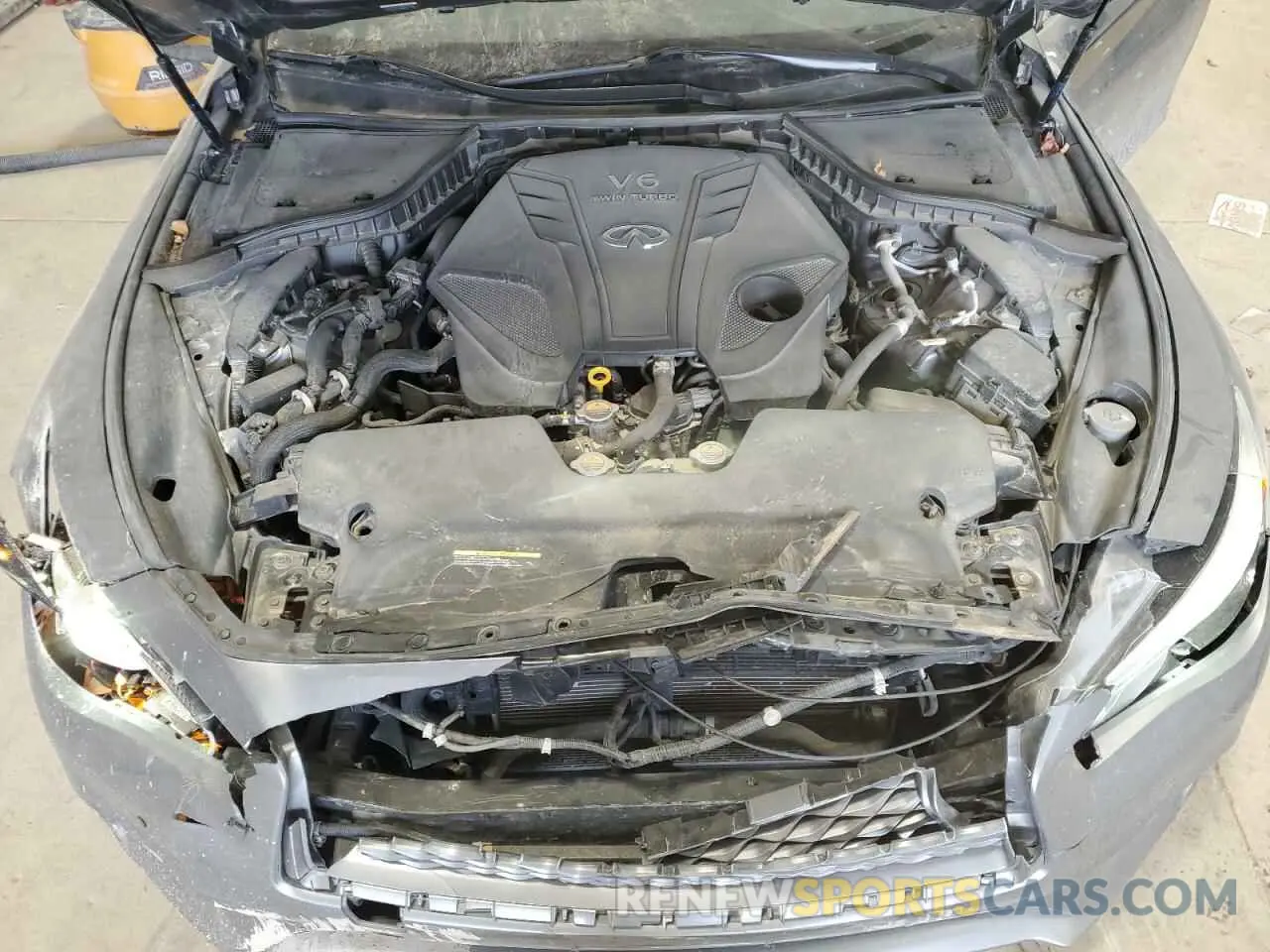 11 fotografías del automóvil dañado JN1EV7BR2MM753168 INFINITI Q50 2021