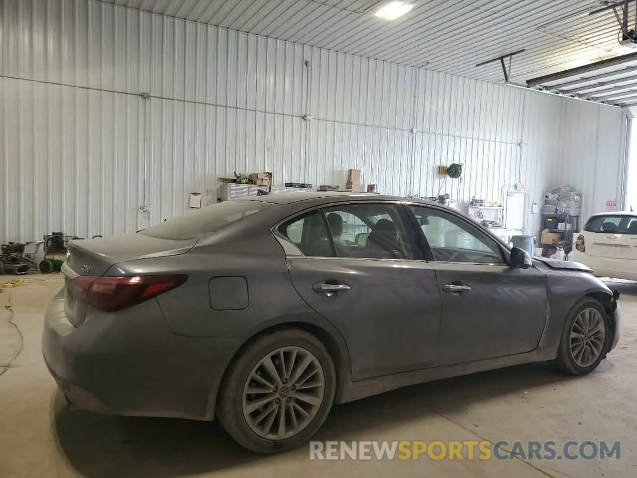 3 fotografías del automóvil dañado JN1EV7BR2MM753168 INFINITI Q50 2021