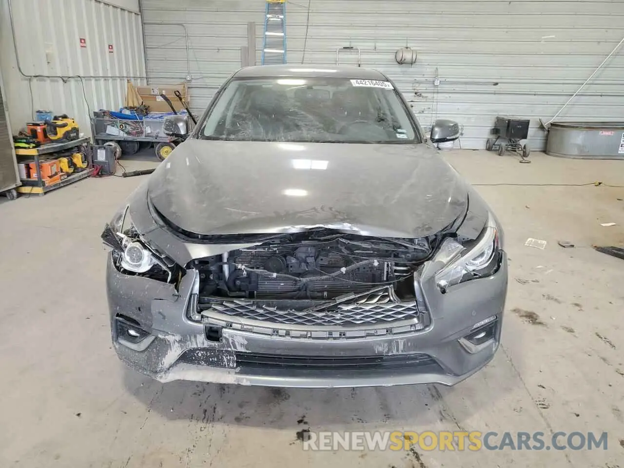 5 fotografías del automóvil dañado JN1EV7BR2MM753168 INFINITI Q50 2021