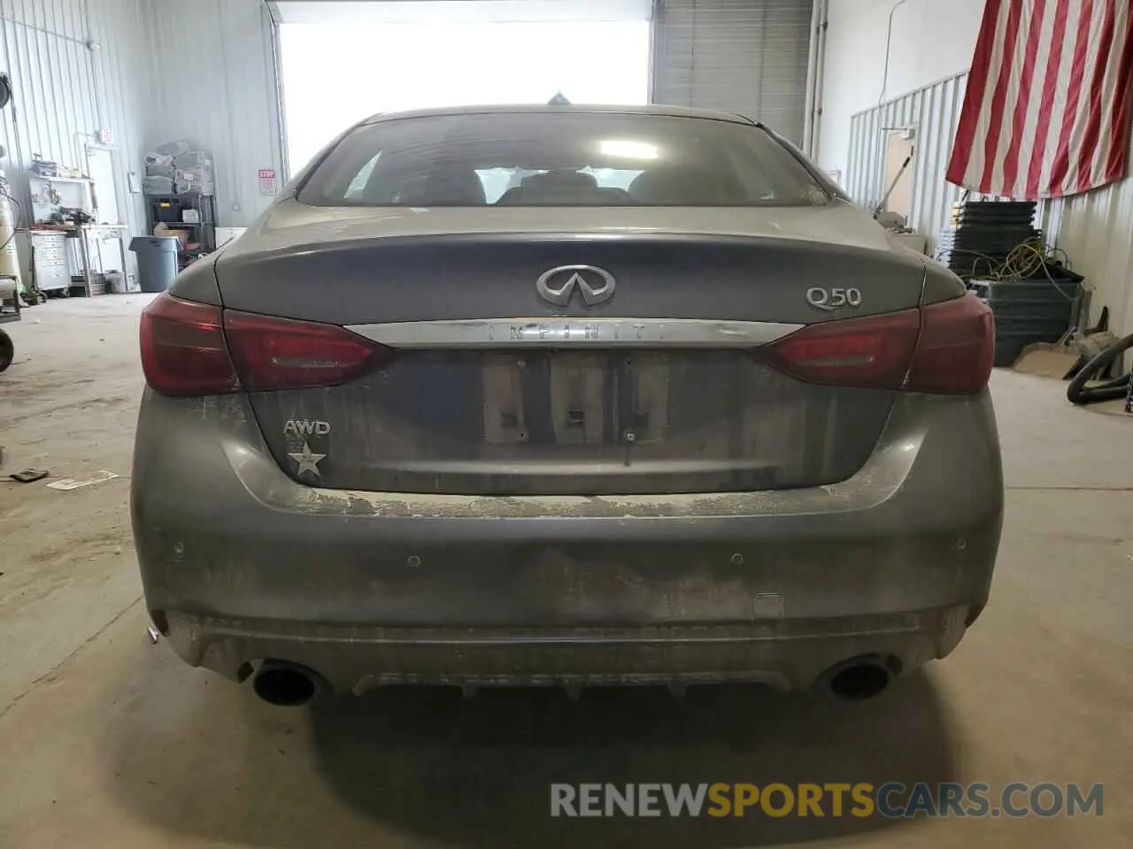 6 fotografías del automóvil dañado JN1EV7BR2MM753168 INFINITI Q50 2021