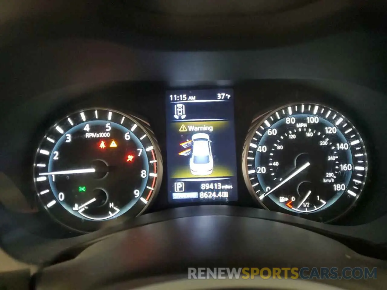 9 fotografías del automóvil dañado JN1EV7BR2MM753168 INFINITI Q50 2021