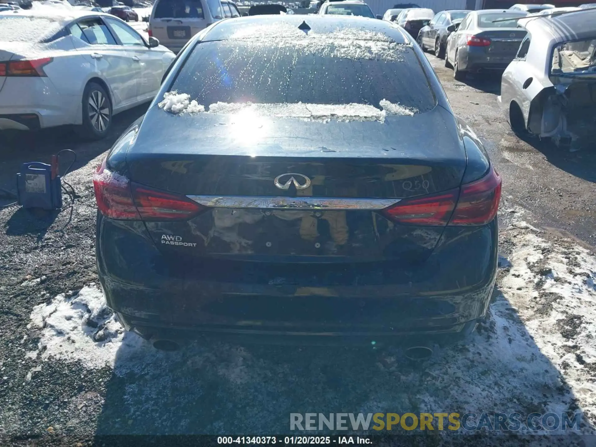 16 fotografías del automóvil dañado JN1EV7BR2MM755244 INFINITI Q50 2021