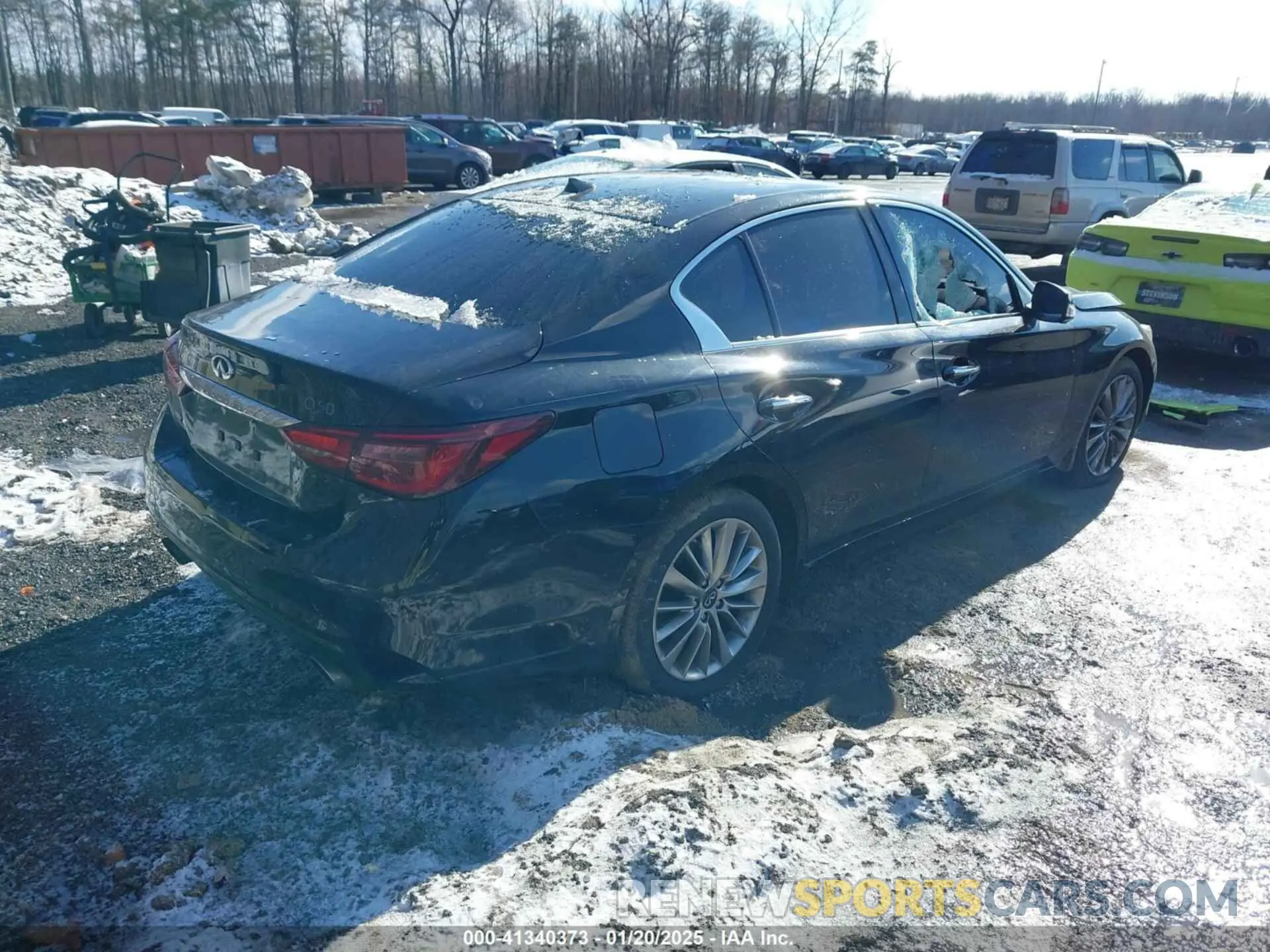 4 fotografías del automóvil dañado JN1EV7BR2MM755244 INFINITI Q50 2021